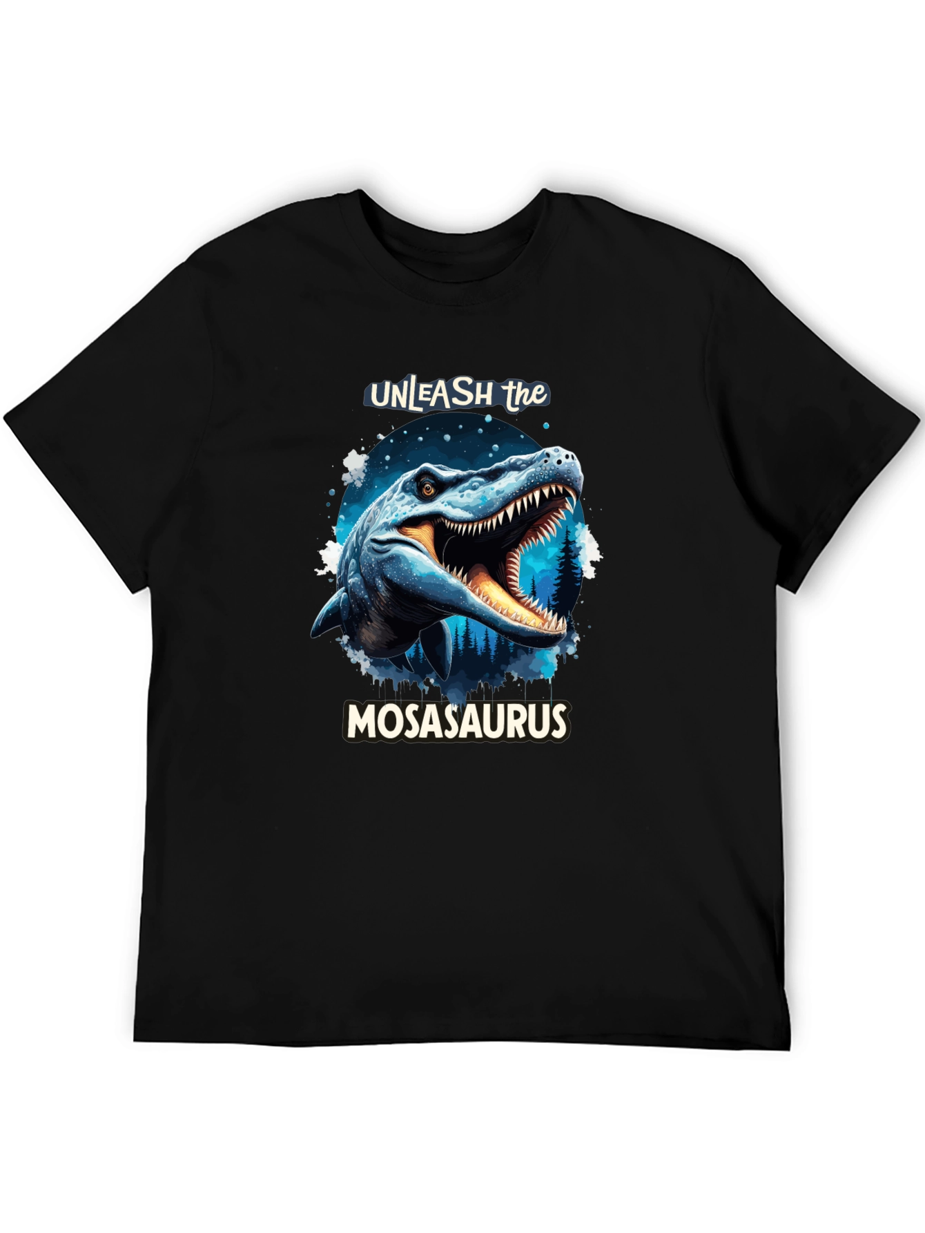 Unleash the Mosasaurus Black T-Shirt
