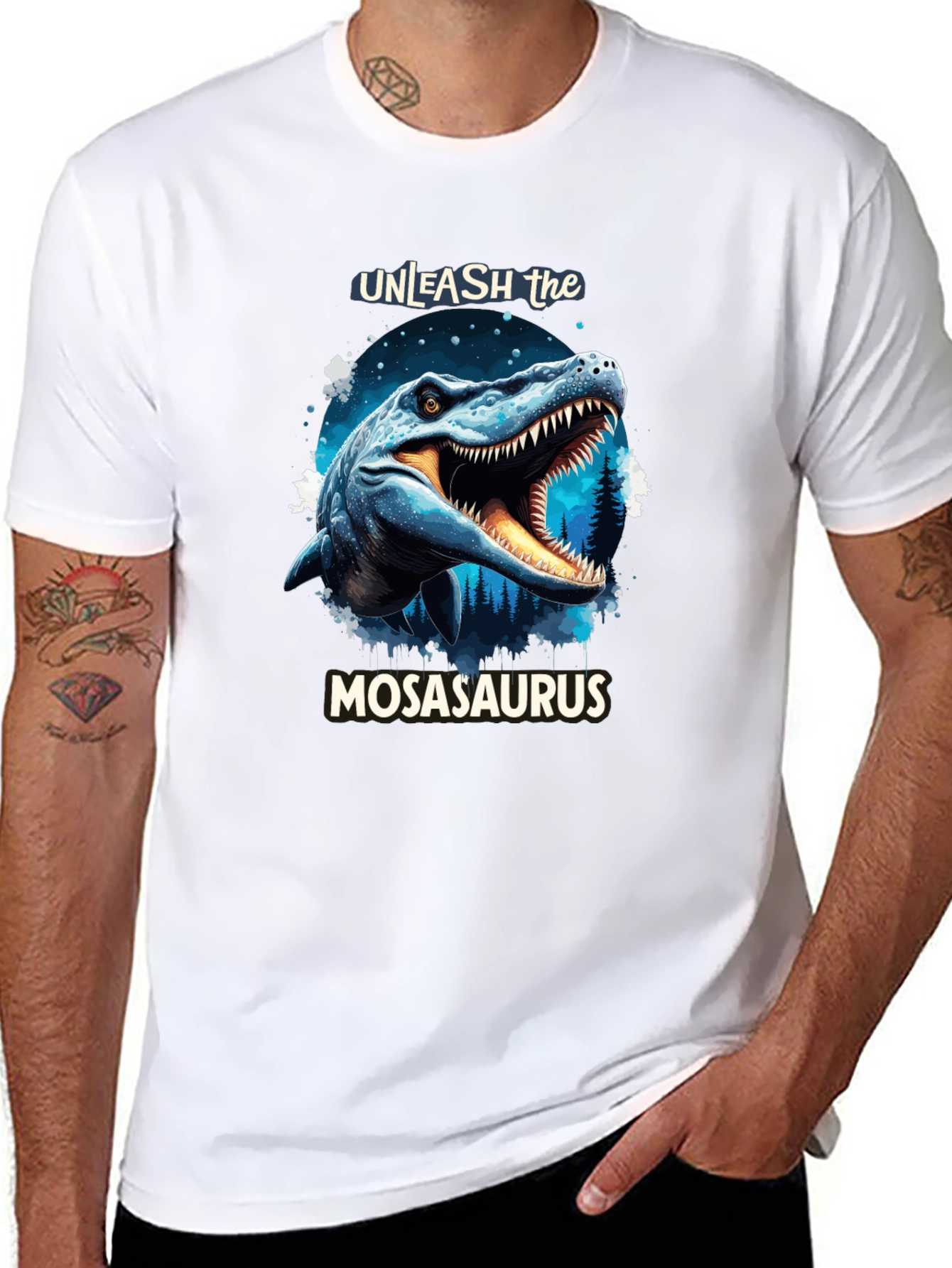 Unleash the Mosasaurus Black T-Shirt