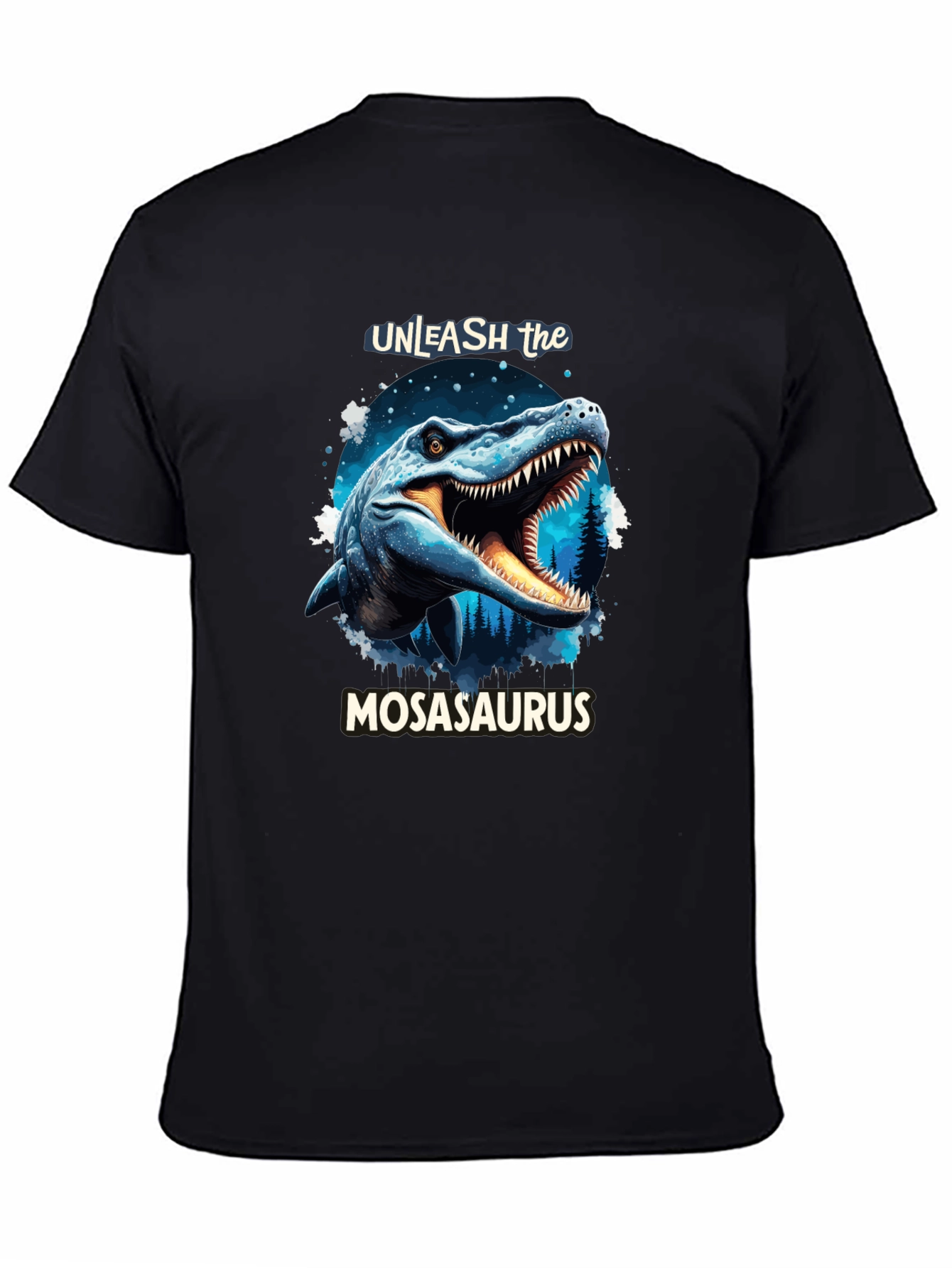 Unleash the Mosasaurus Black T-Shirt