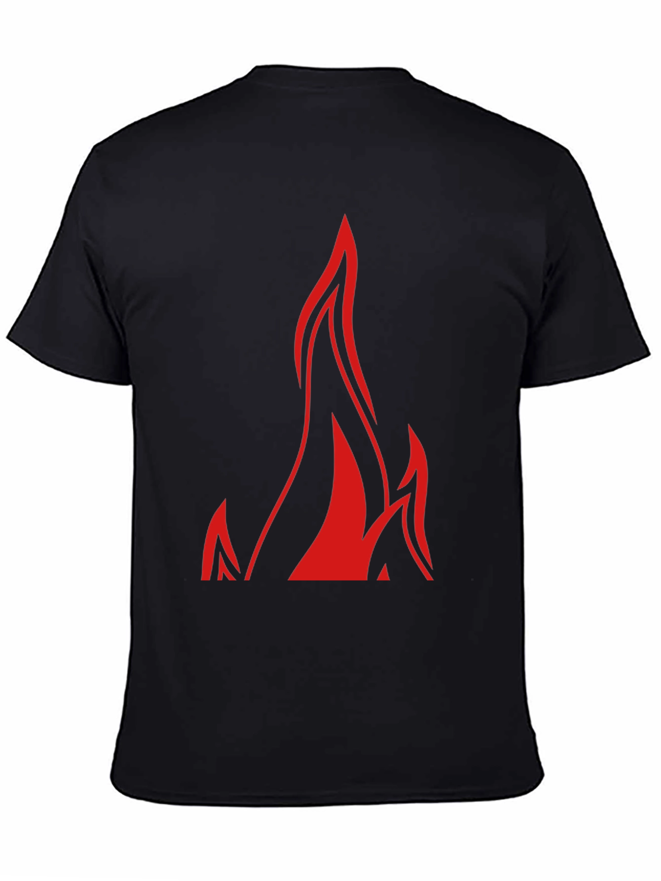 Flame Graphic Black T-Shirt