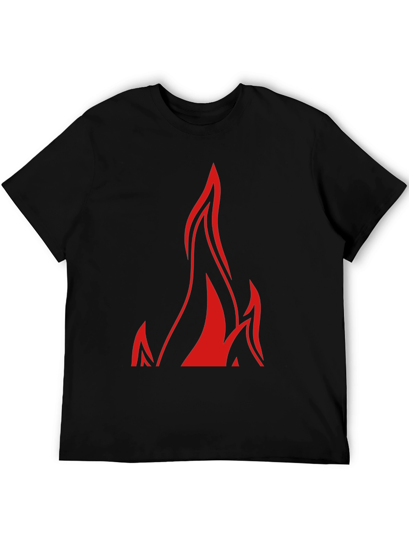 Flame Graphic Black T-Shirt