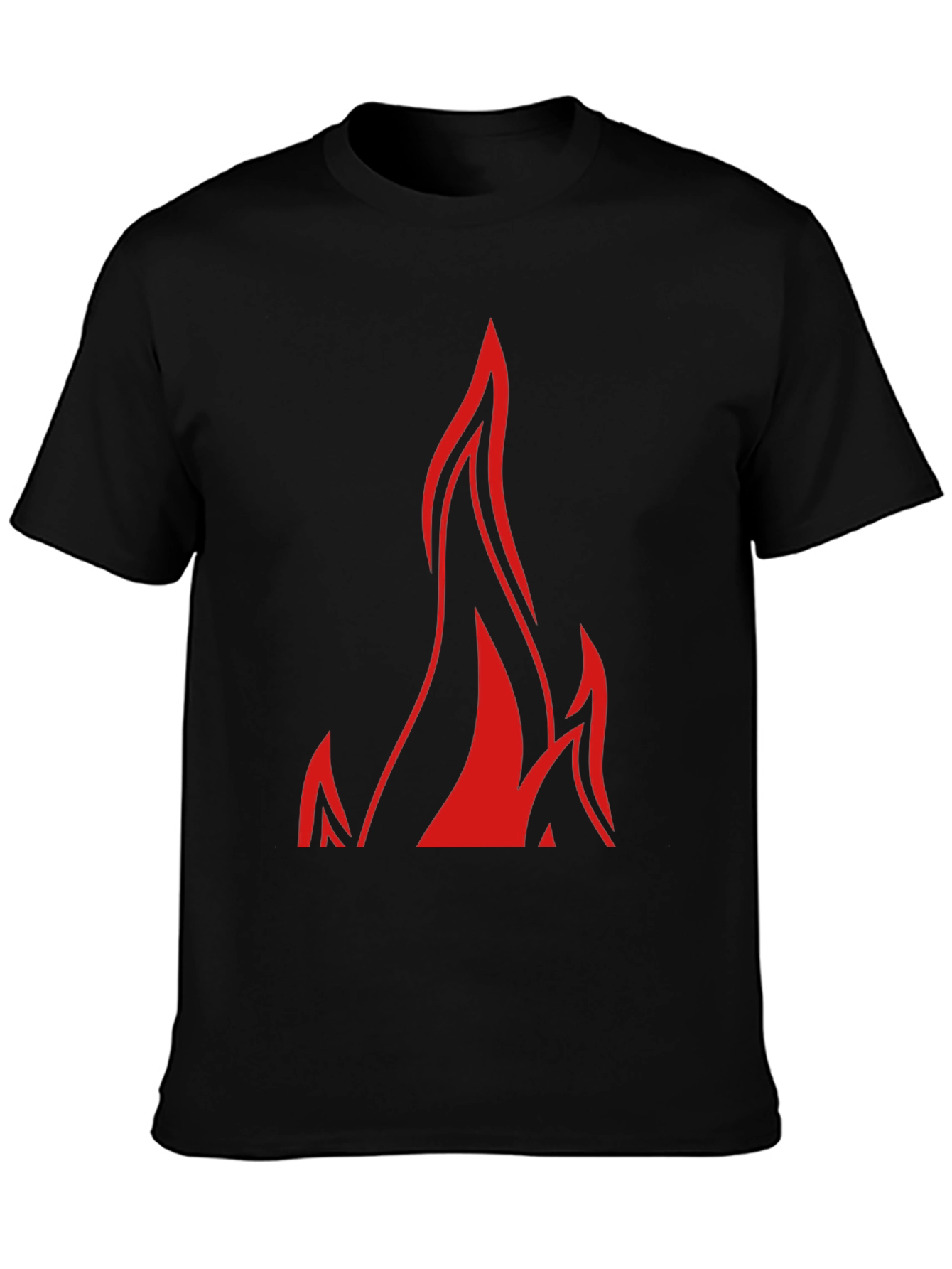 Flame Graphic Black T-Shirt