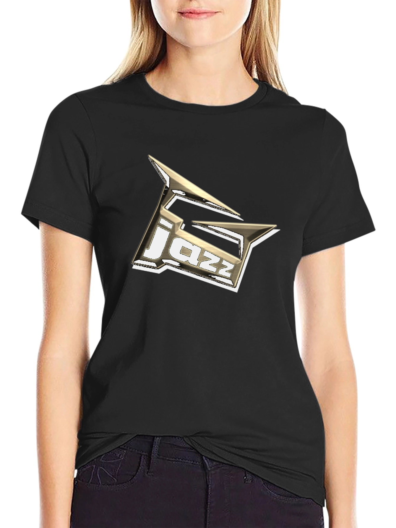 Jazz Music T-Shirt - Black Cotton Graphic Tee