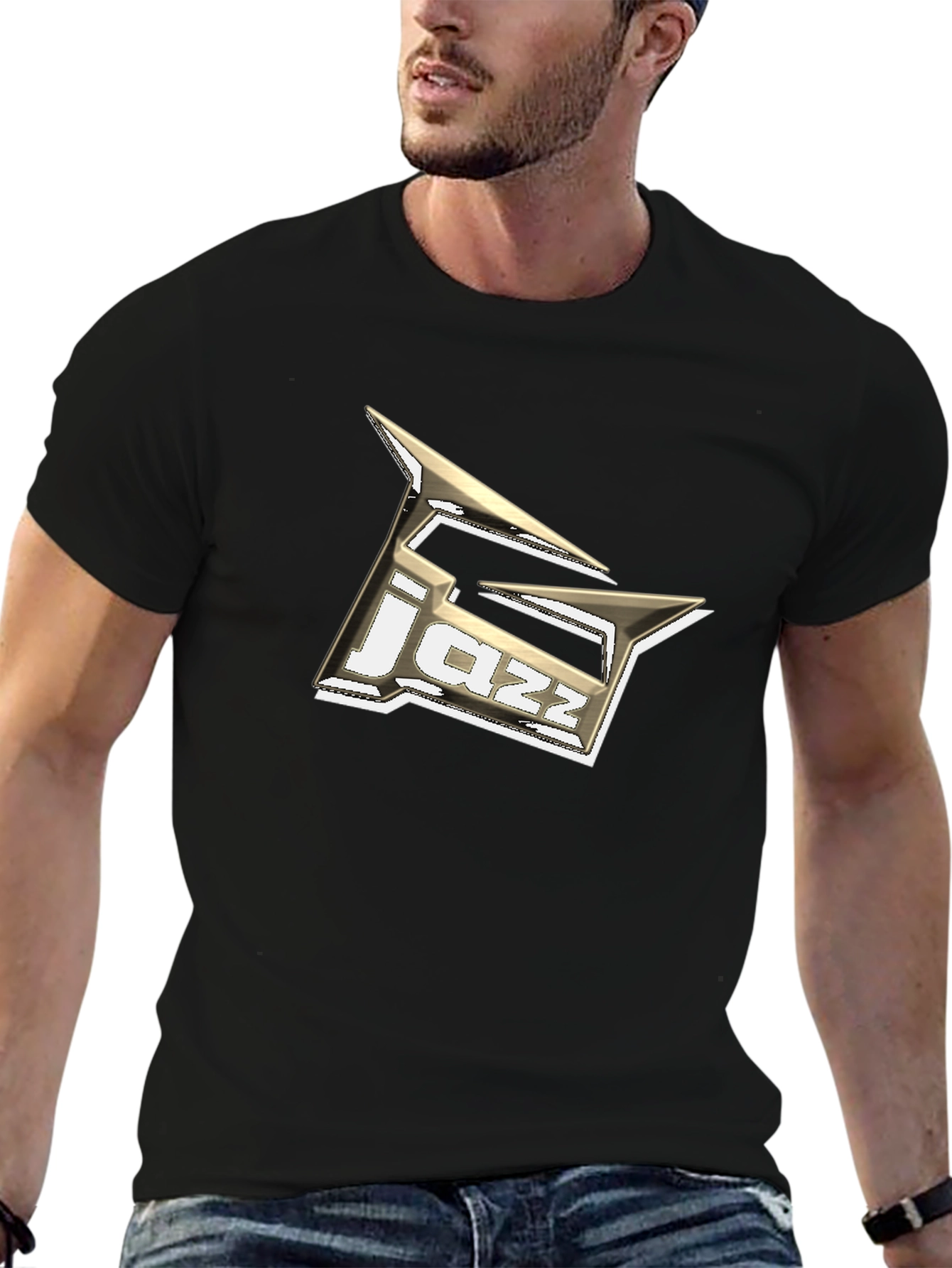 Jazz Music T-Shirt - Black Cotton Graphic Tee