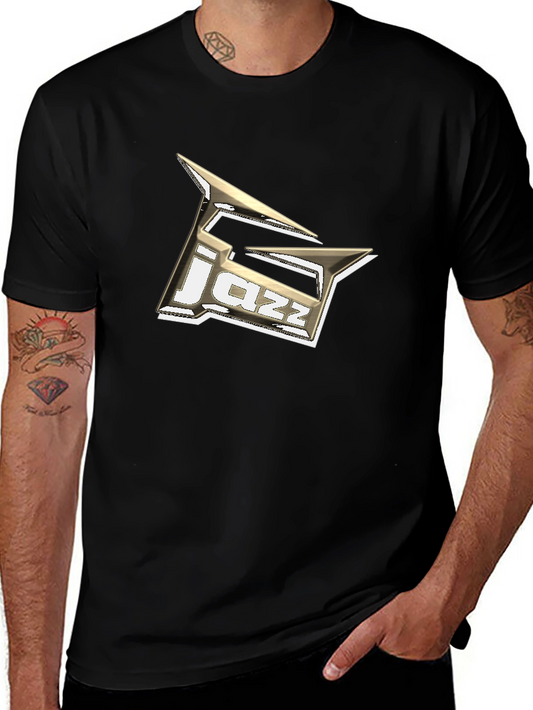 Jazz Music T-Shirt - Black Cotton Graphic Tee