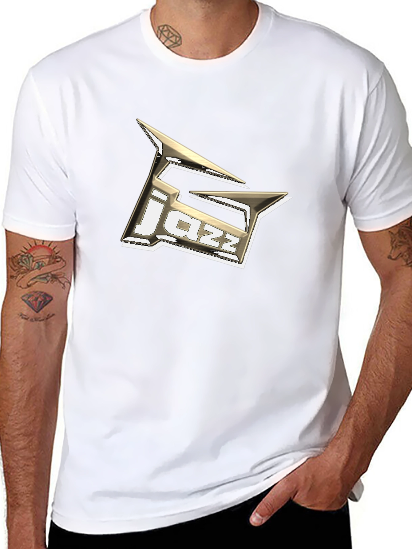 Jazz Music T-Shirt - Black Cotton Graphic Tee