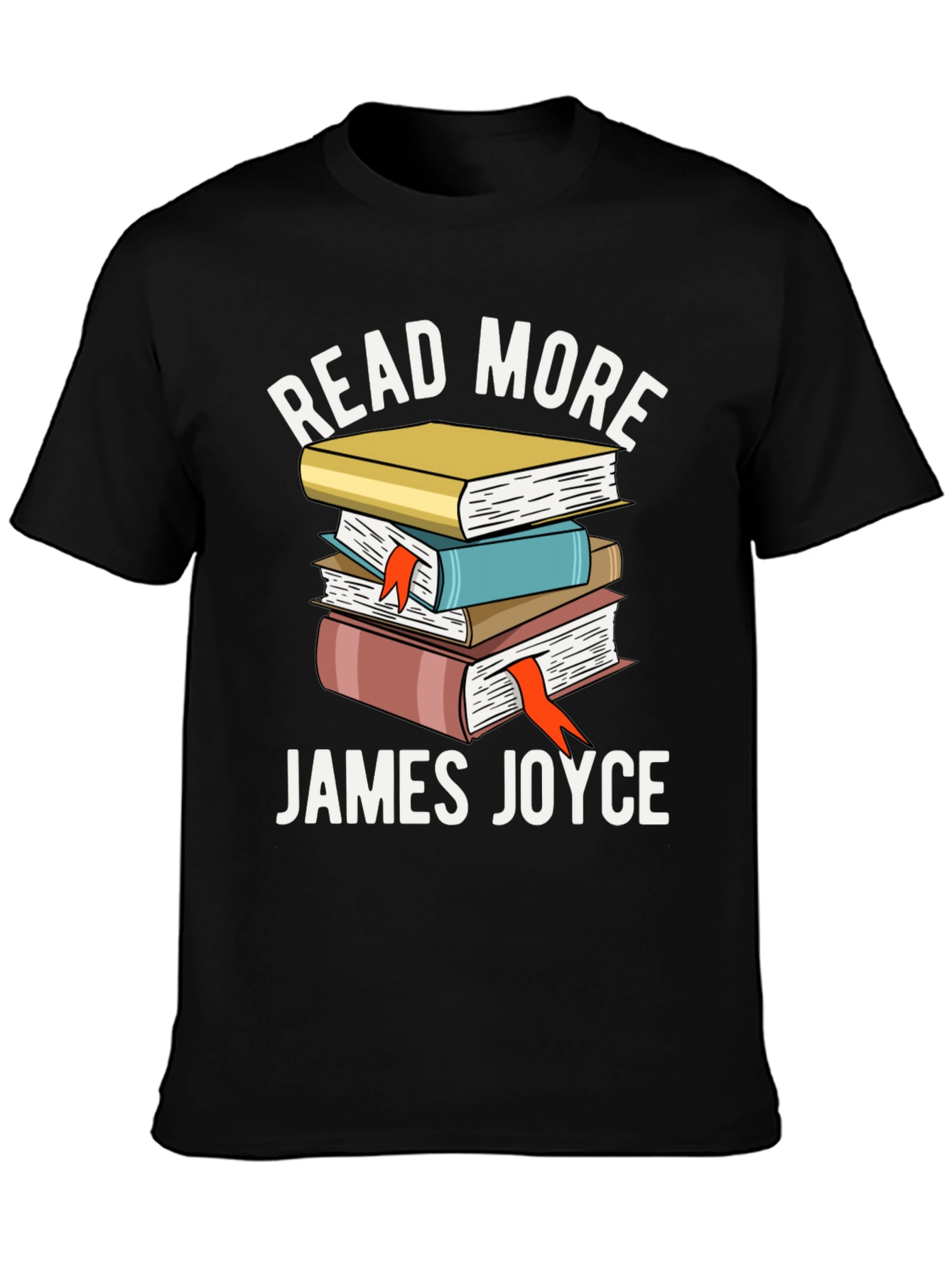Read More James Joyce Stacked Books T-Shirt