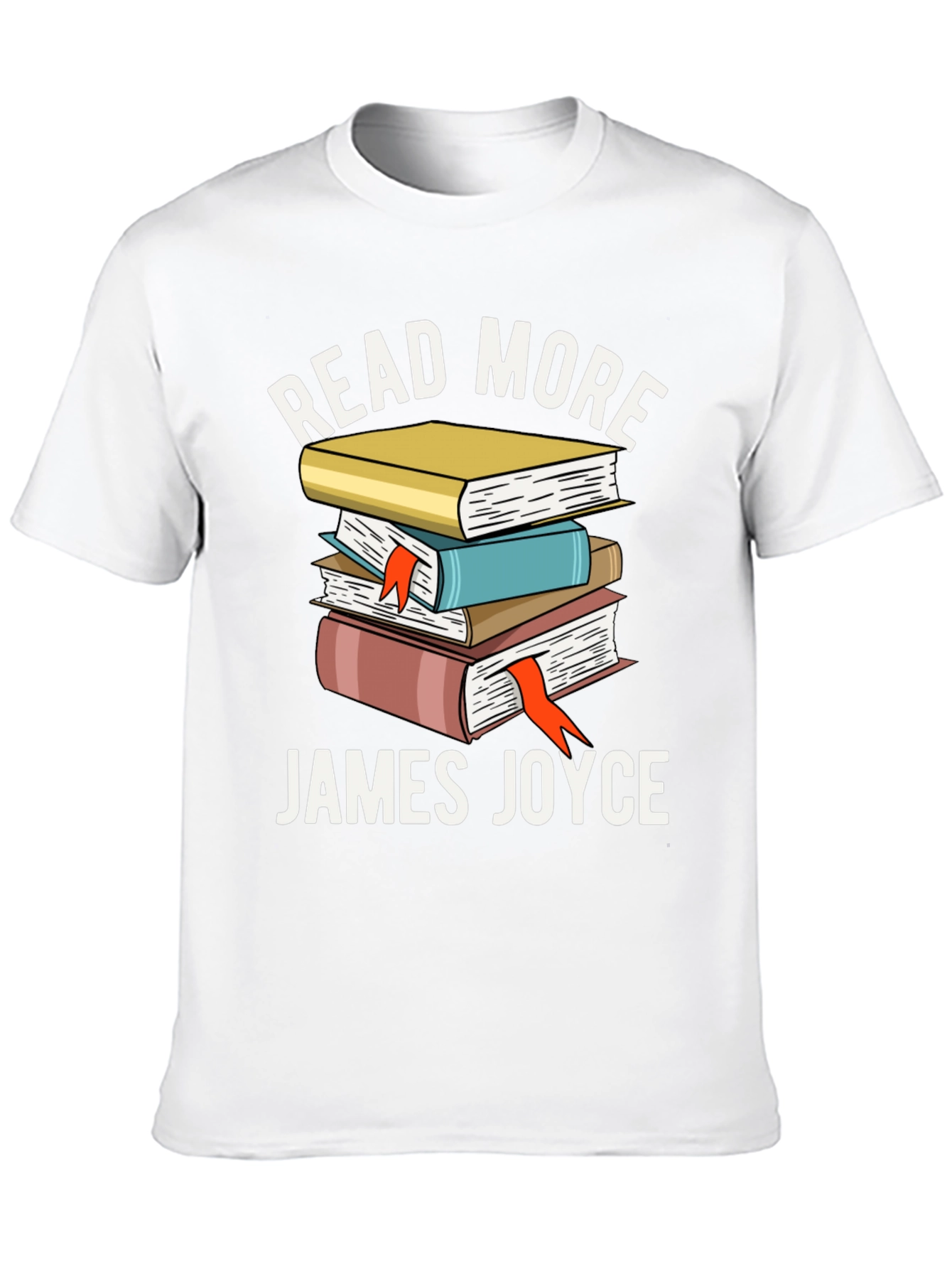 Read More James Joyce Stacked Books T-Shirt