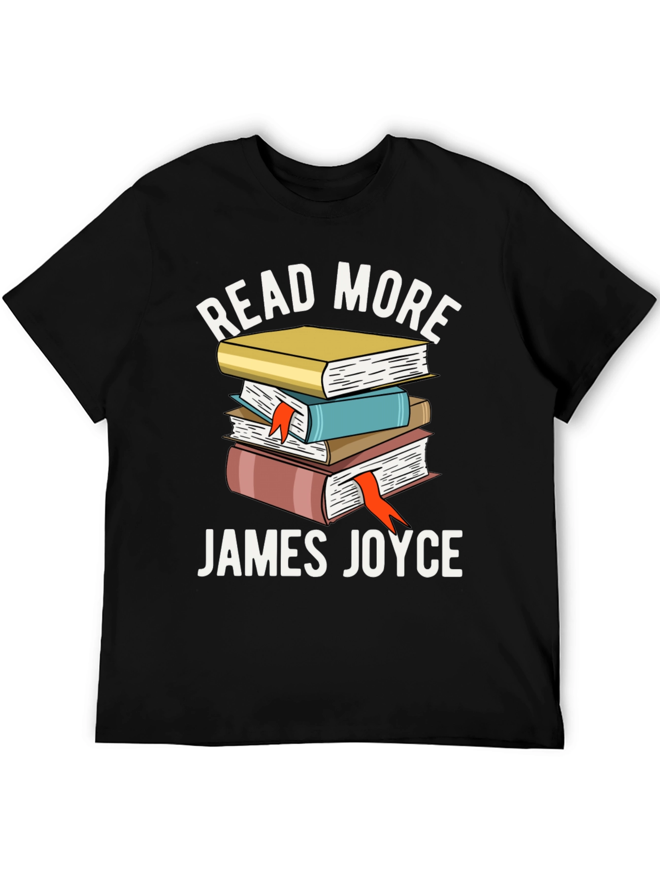 Read More James Joyce Stacked Books T-Shirt
