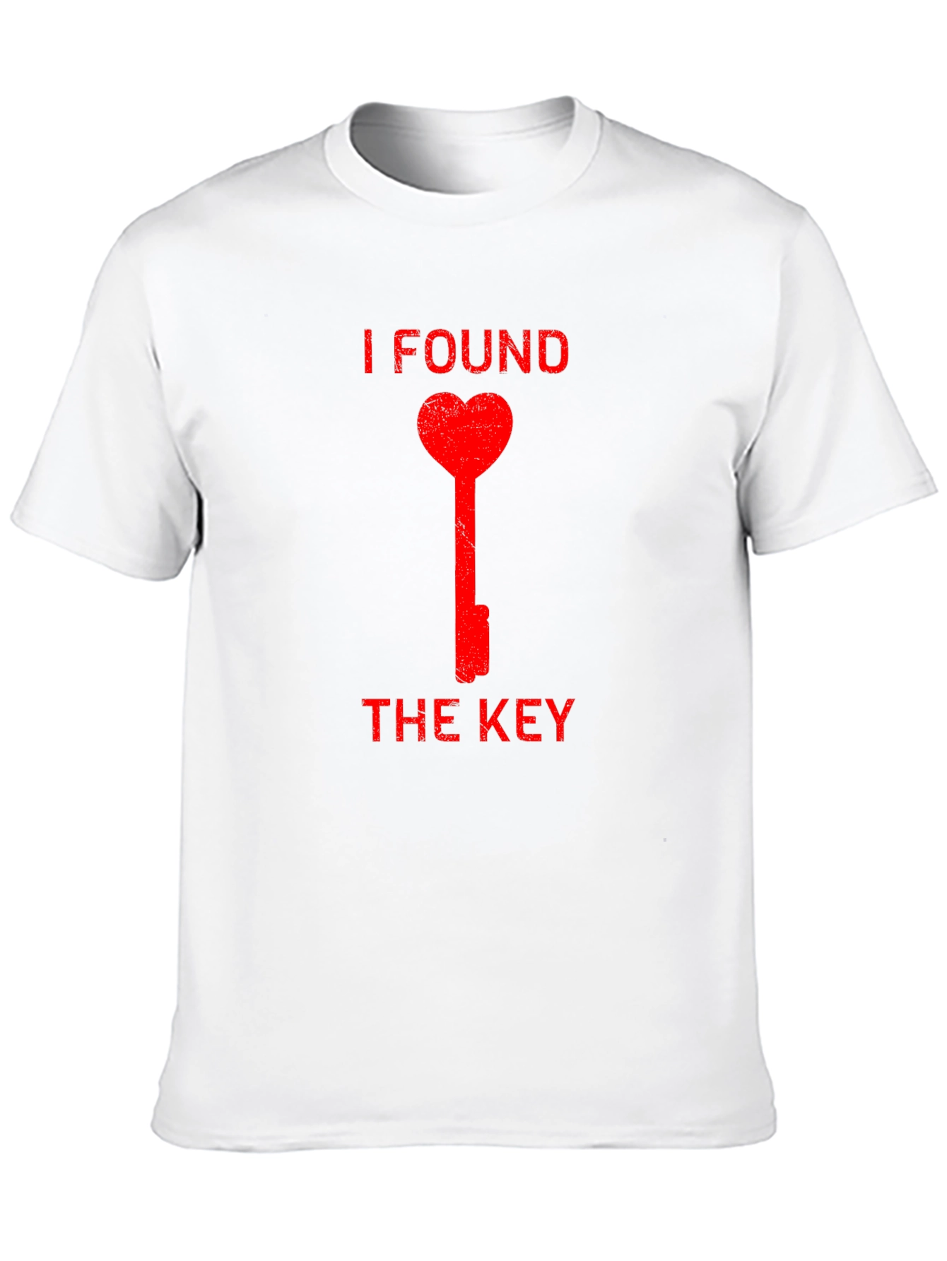 I Found the Key Heart Graphic Black T-Shirt