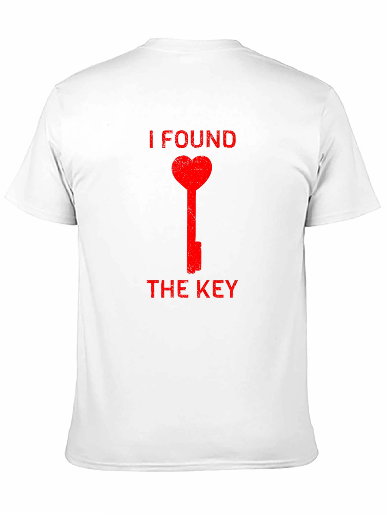 I Found the Key Heart Graphic Black T-Shirt