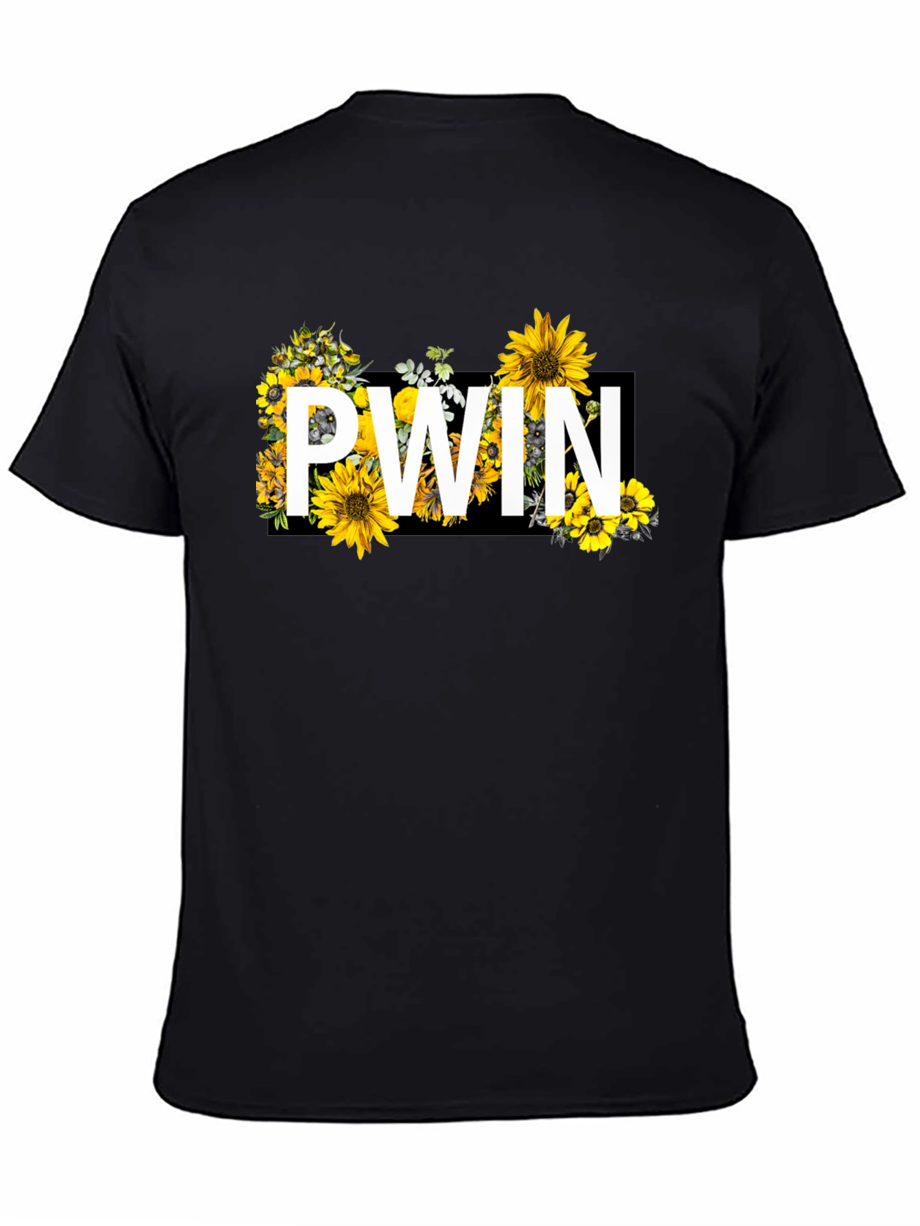 PWN Floral Graphic Black T-Shirt