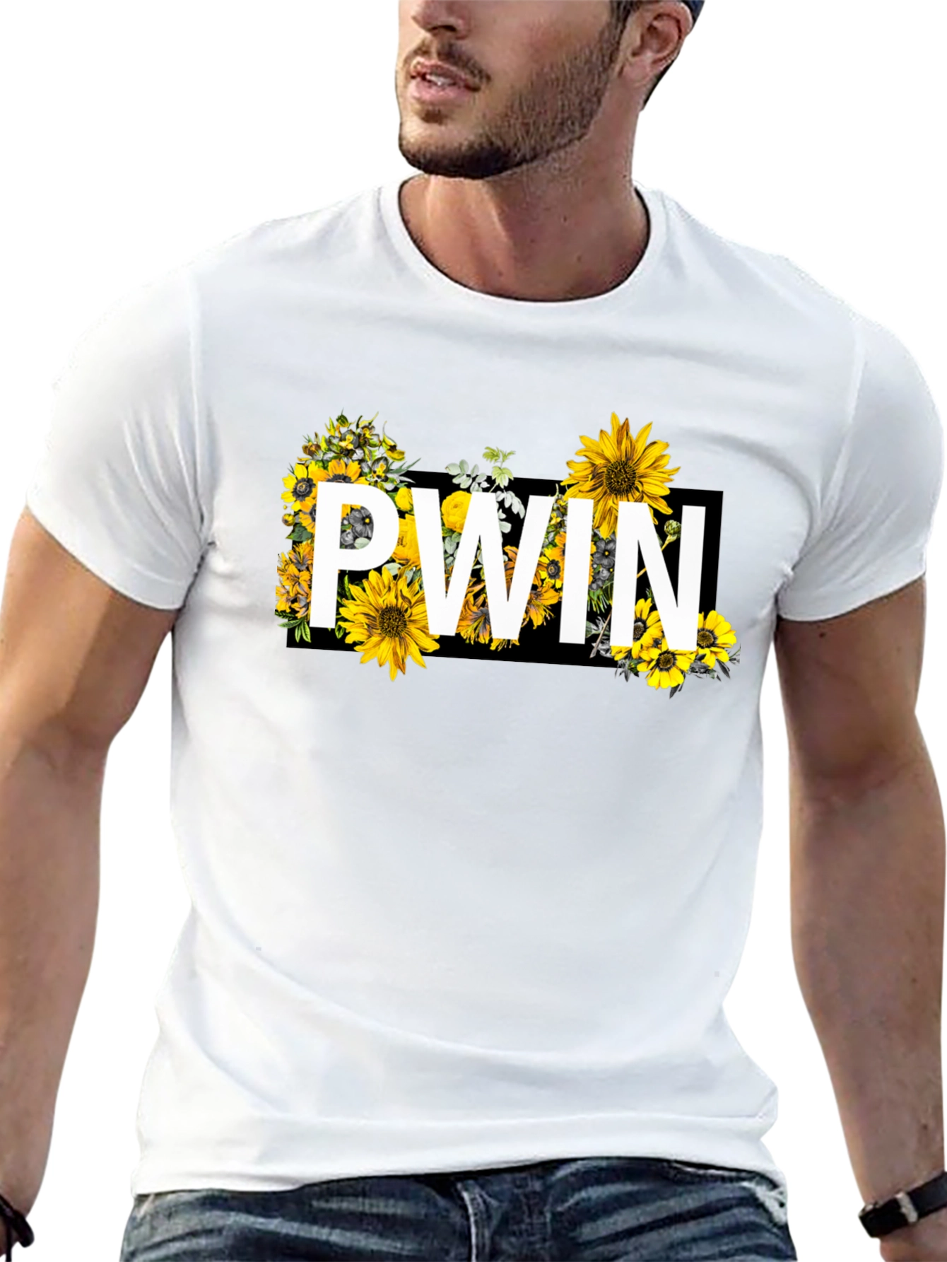 PWN Floral Graphic Black T-Shirt