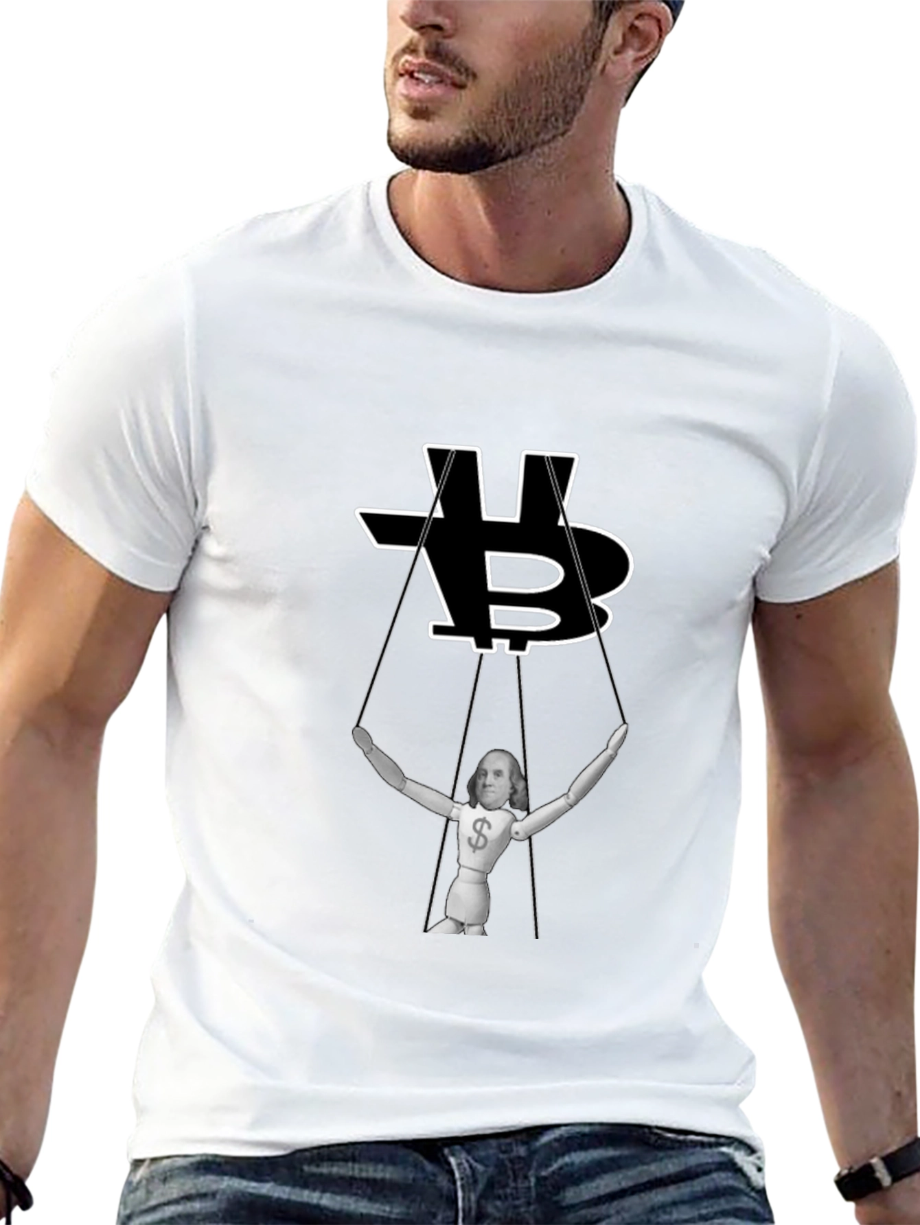 Bitcoin Puppet Master T-Shirt - Crypto Currency Tee