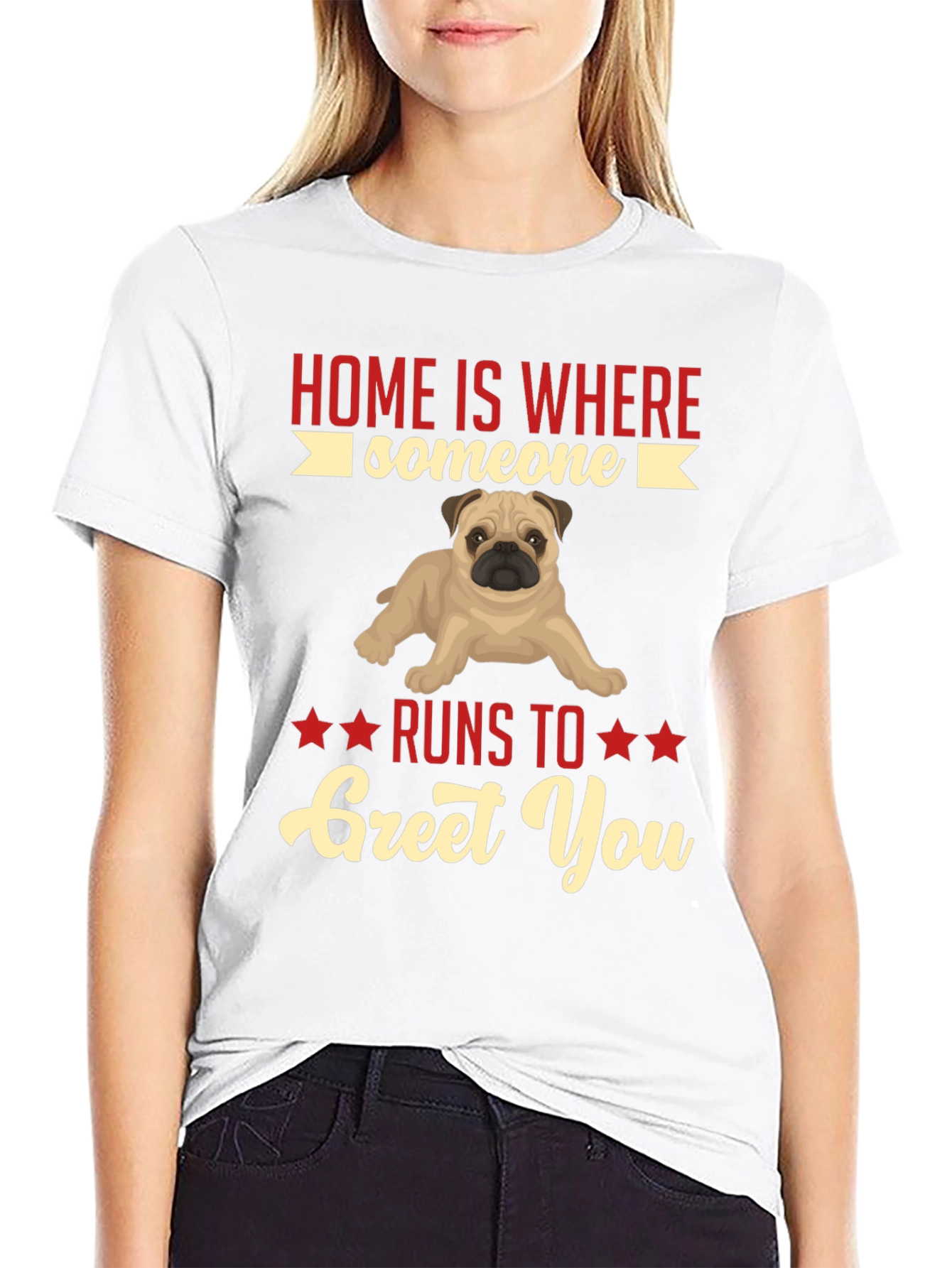 Home Is Where Someone Runs to Greet You T-Shirt
