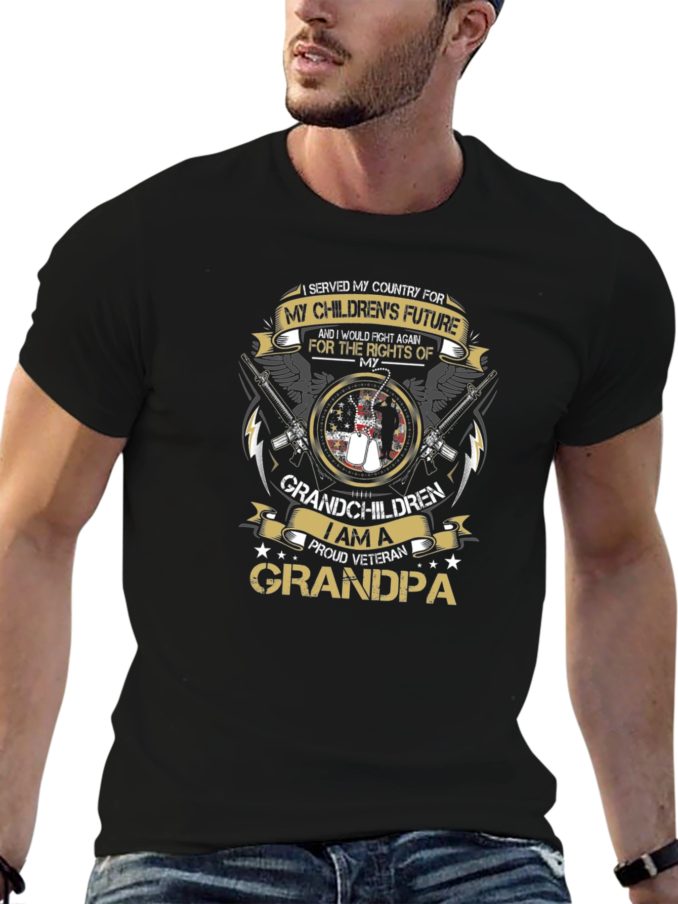 Proud Veteran Grandpa T-Shirt