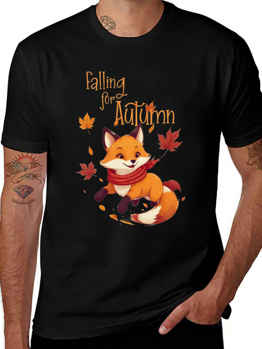 Falling for Autumn Fox Graphic Tee - Unisex