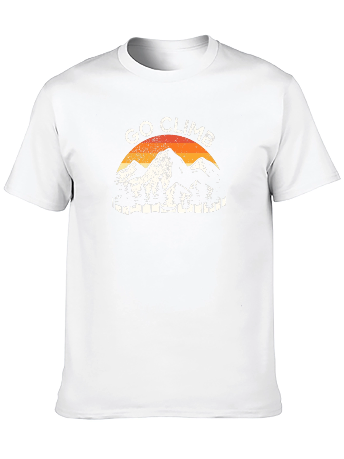 Go Climb Mountains Graphic Tee - Black Cotton T-Shirt