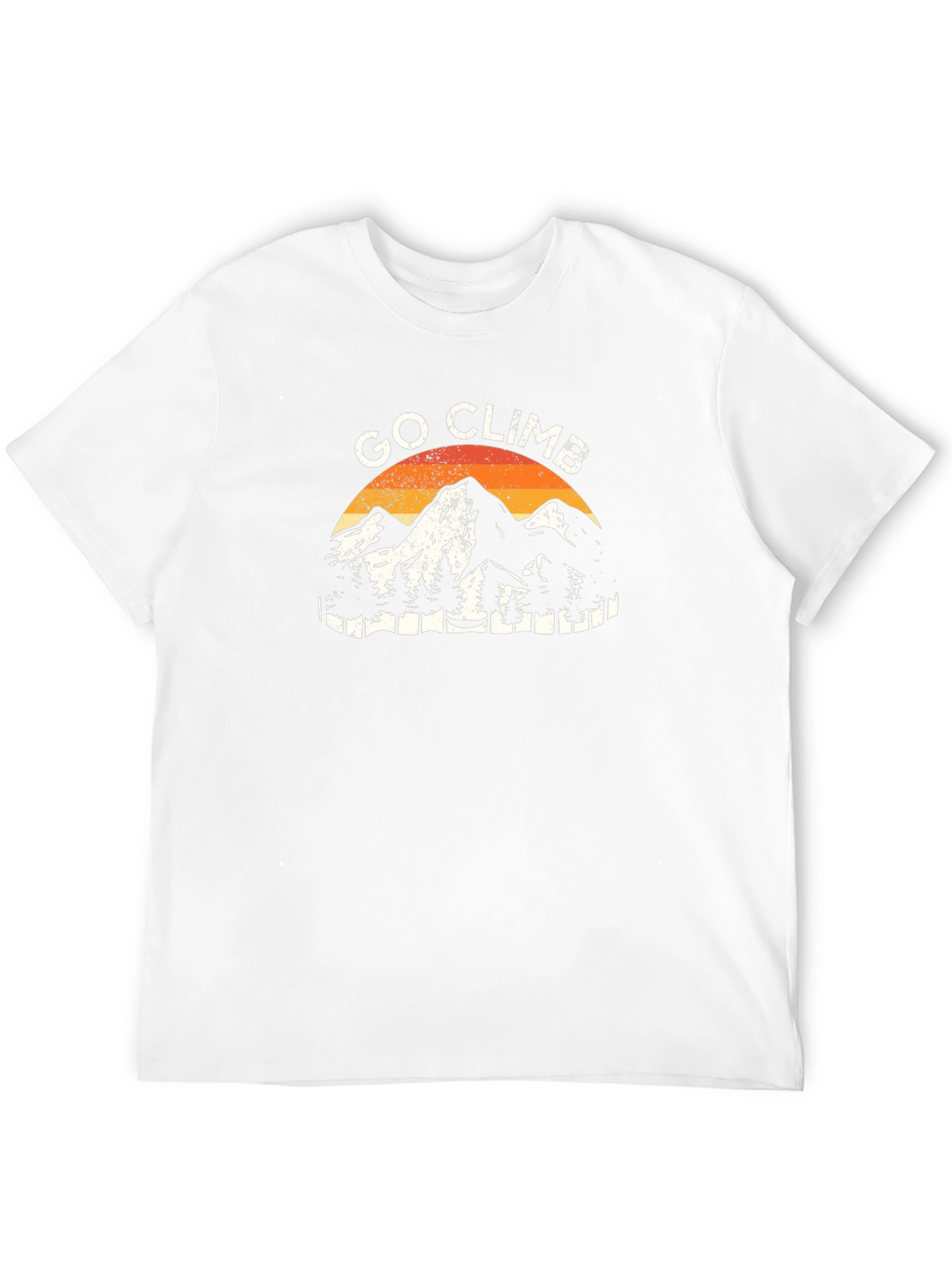 Go Climb Mountains Graphic Tee - Black Cotton T-Shirt