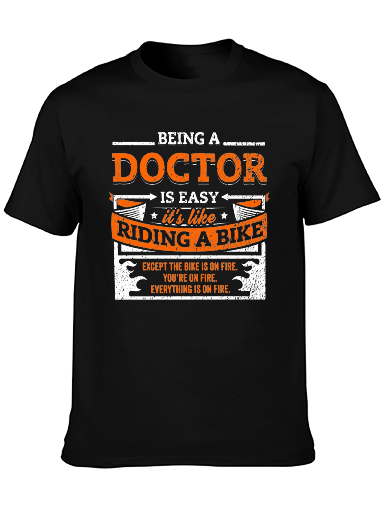 Funny Doctor Riding a Bike T-Shirt