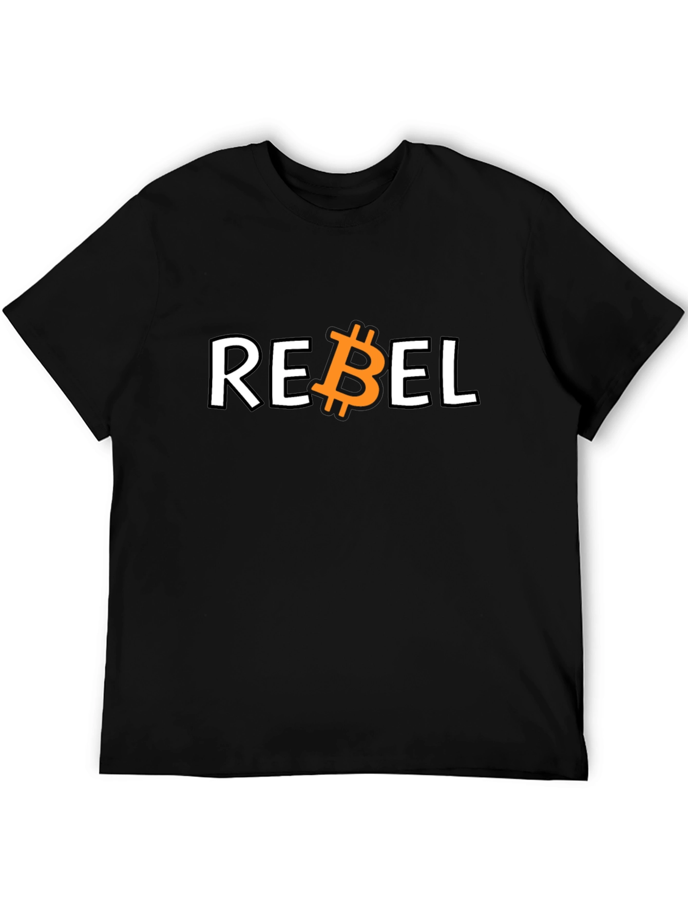 Bitcoin Rebel Graphic T-Shirt - Black