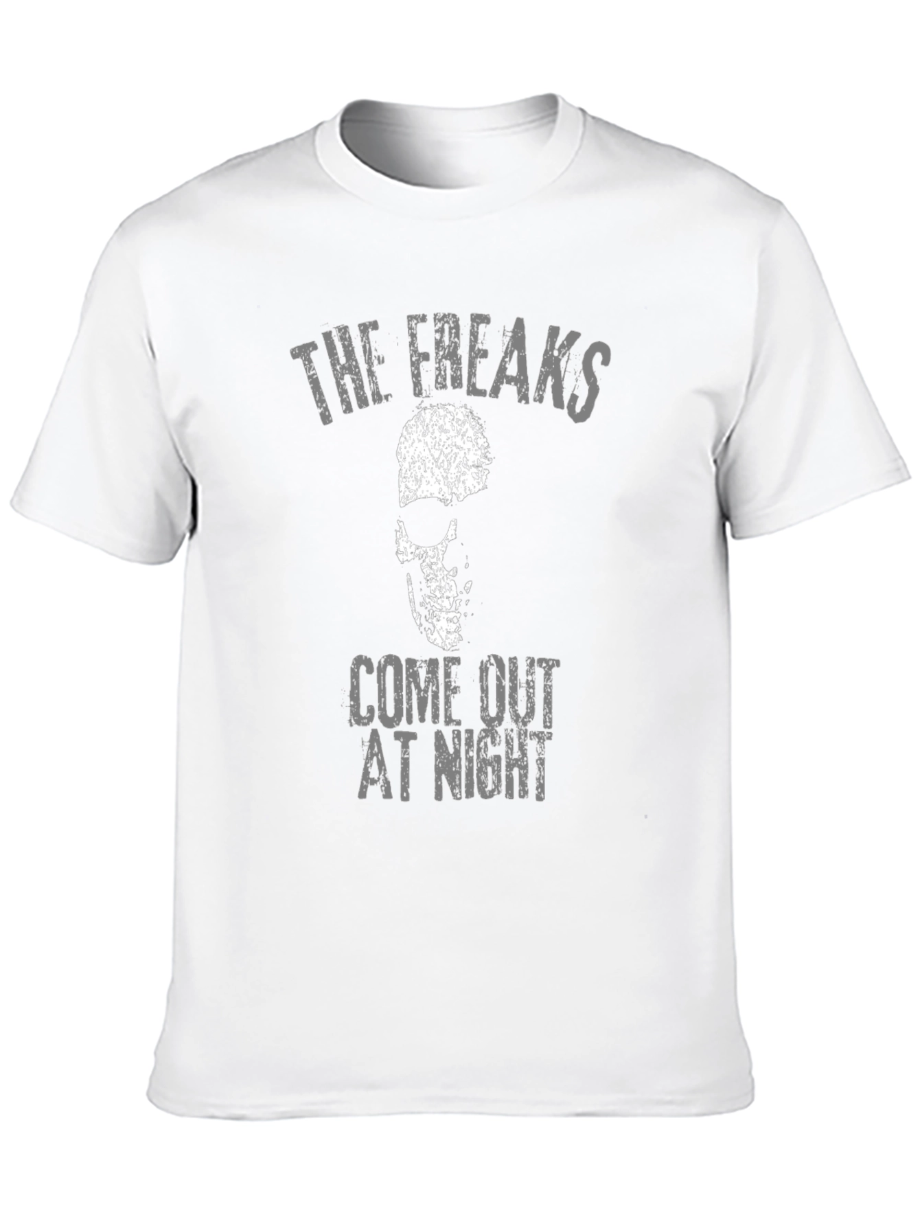 Freaks Come Out At Night Skull Graphic Tee
