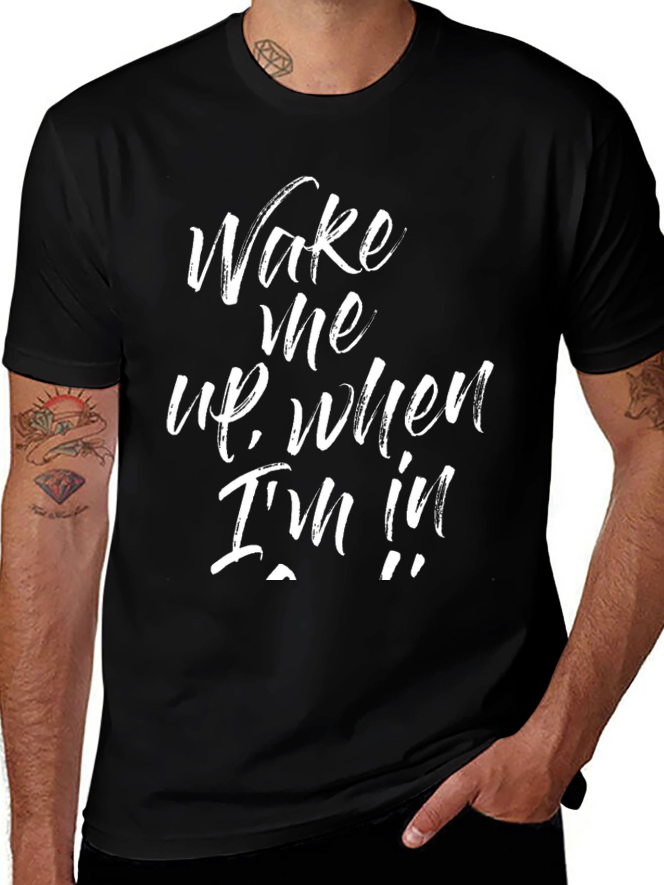 Wake Me Up T-Shirt - Funny Graphic Tee