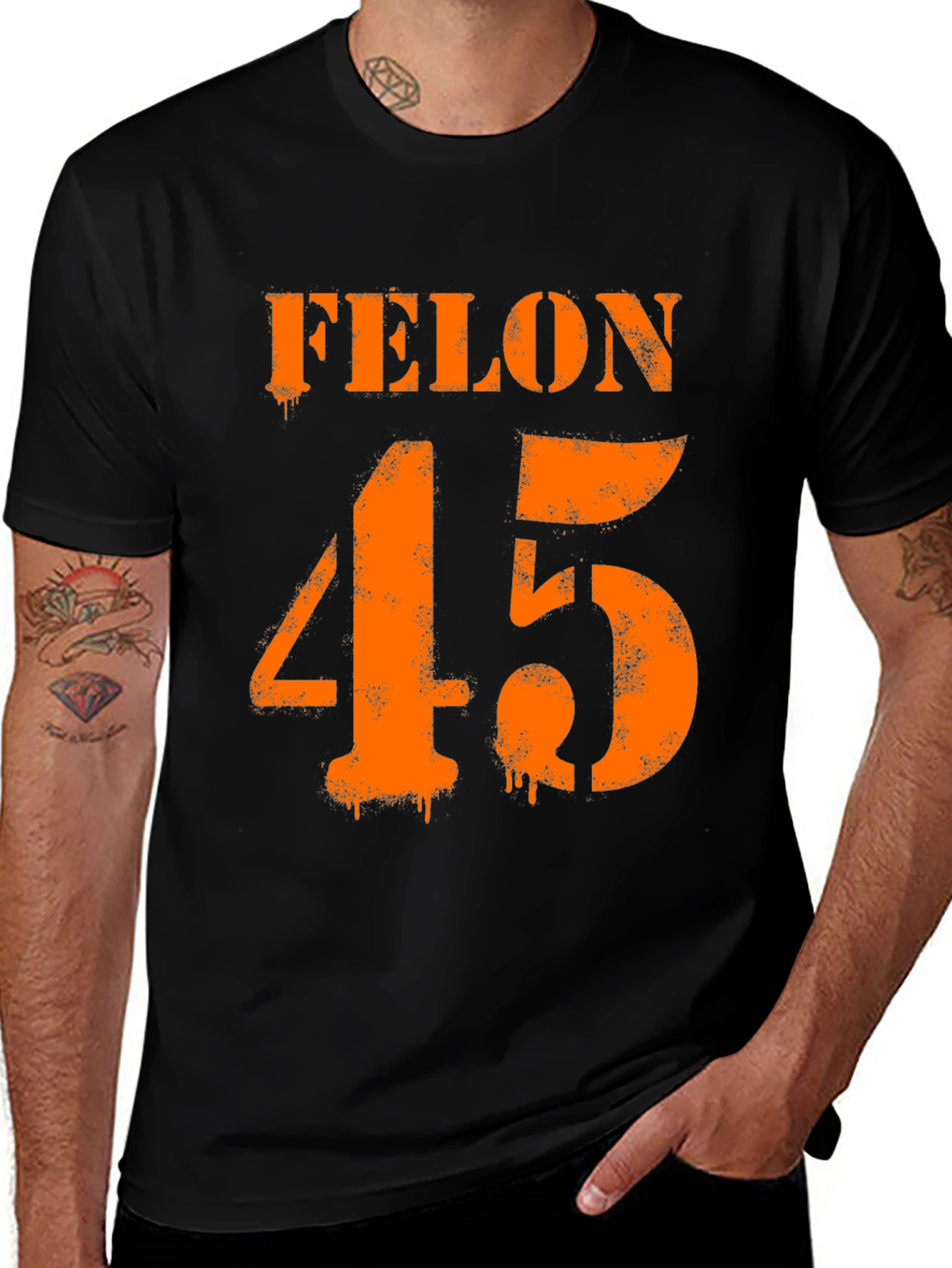 Felon 45 Graphic T-Shirt - Bold Statement Tee
