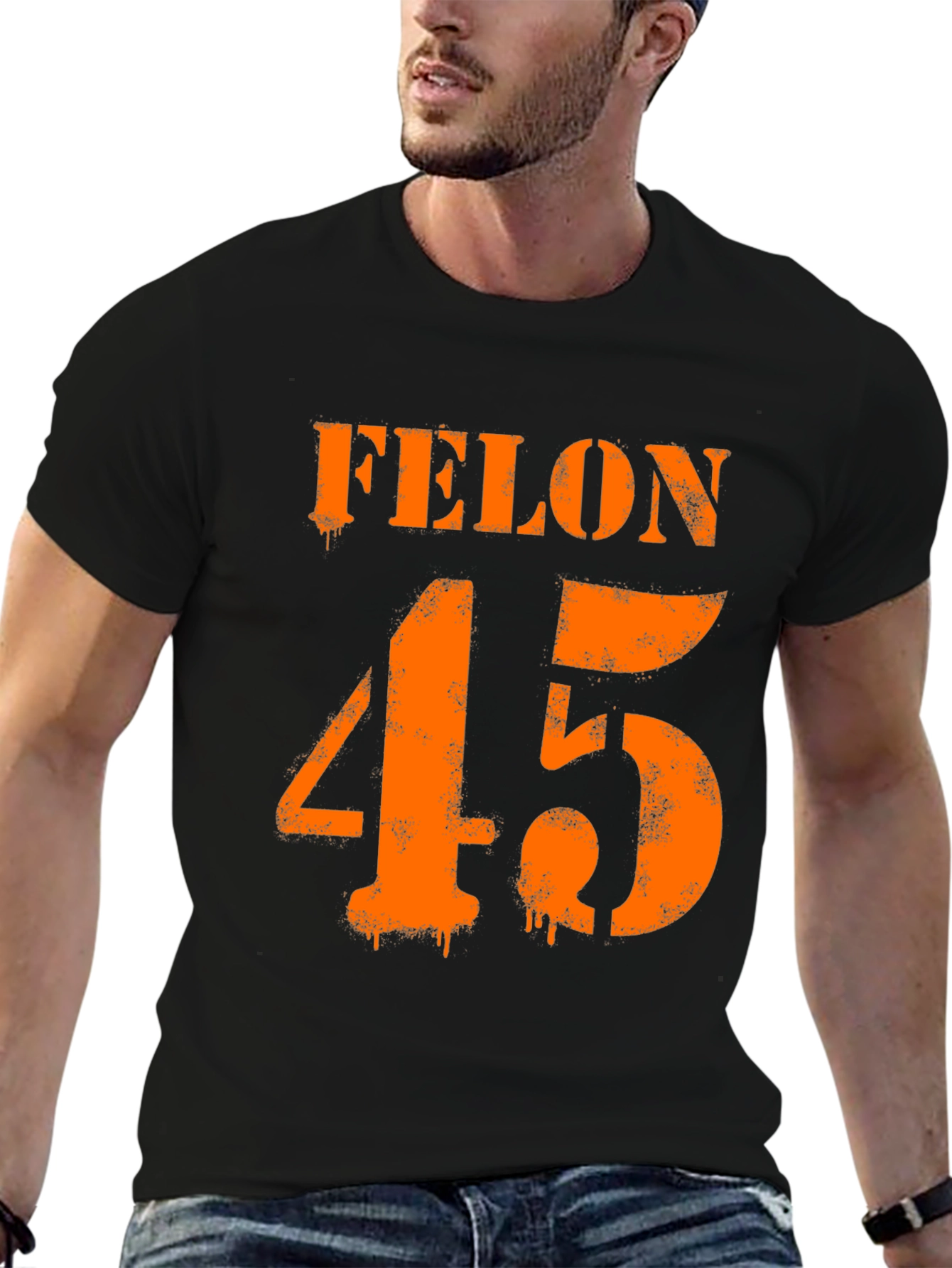 Felon 45 Graphic T-Shirt - Bold Statement Tee