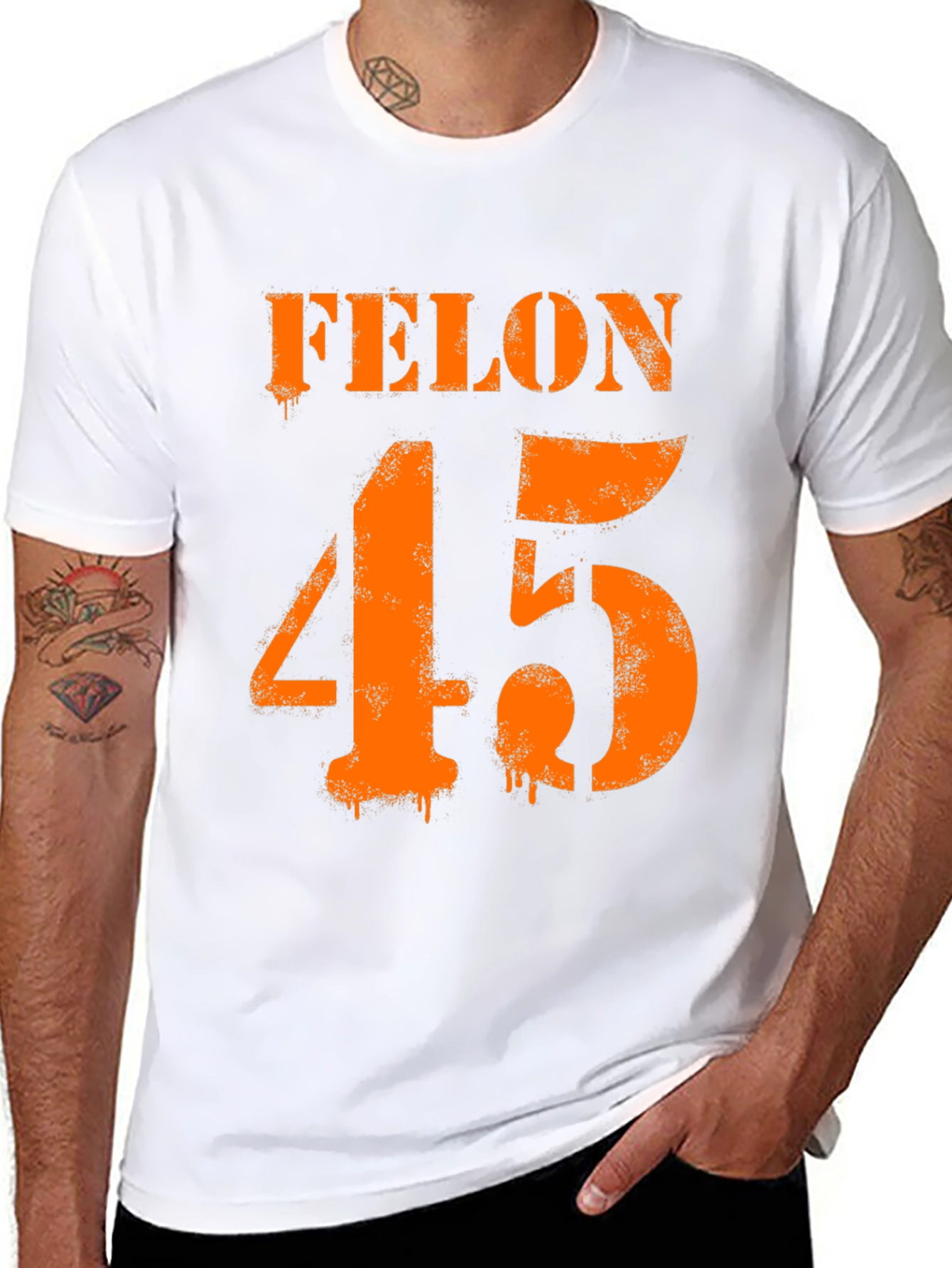 Felon 45 Graphic T-Shirt - Bold Statement Tee