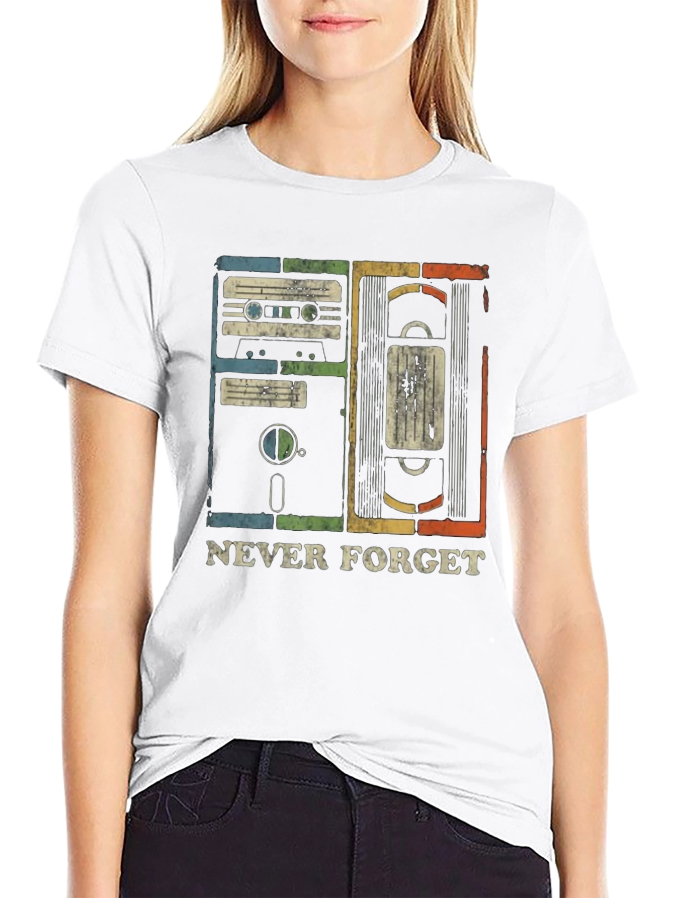 Retro Tech Never Forget Graphic Tee
