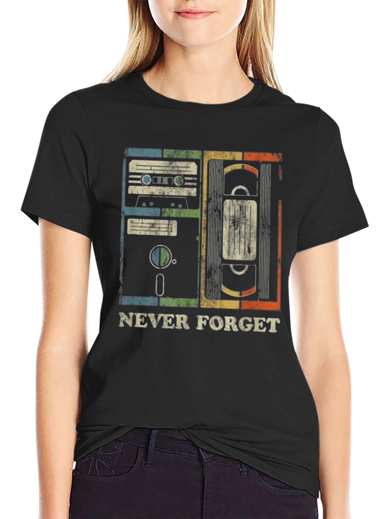 Retro Tech Never Forget Graphic Tee