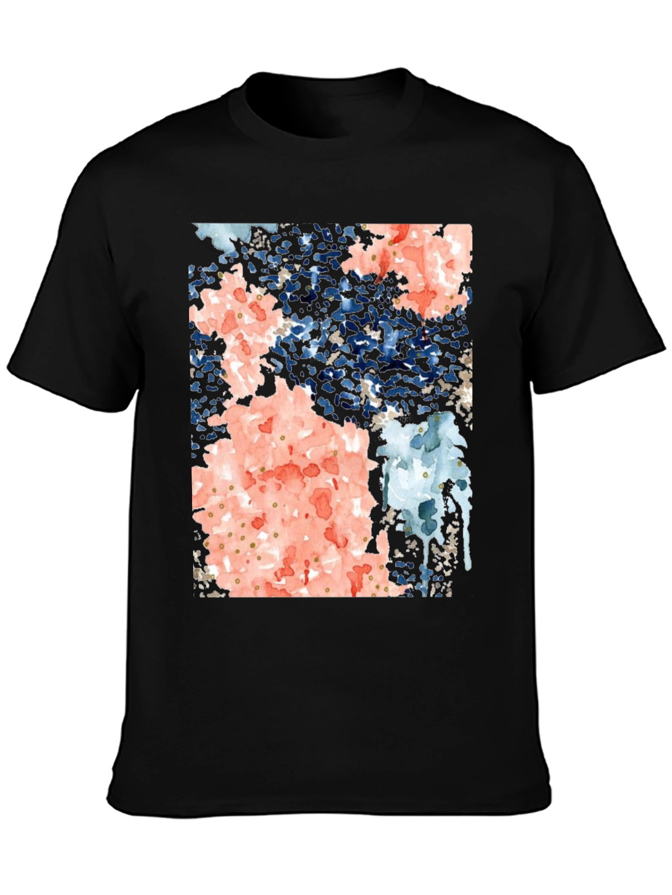 Abstract Art Black Tee Shirt