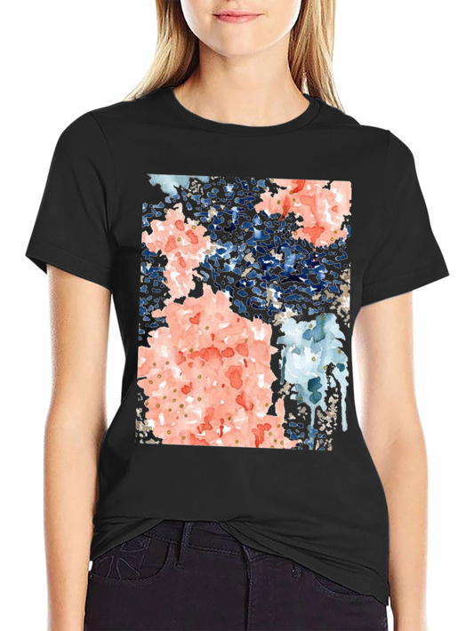 Abstract Art Black Tee Shirt