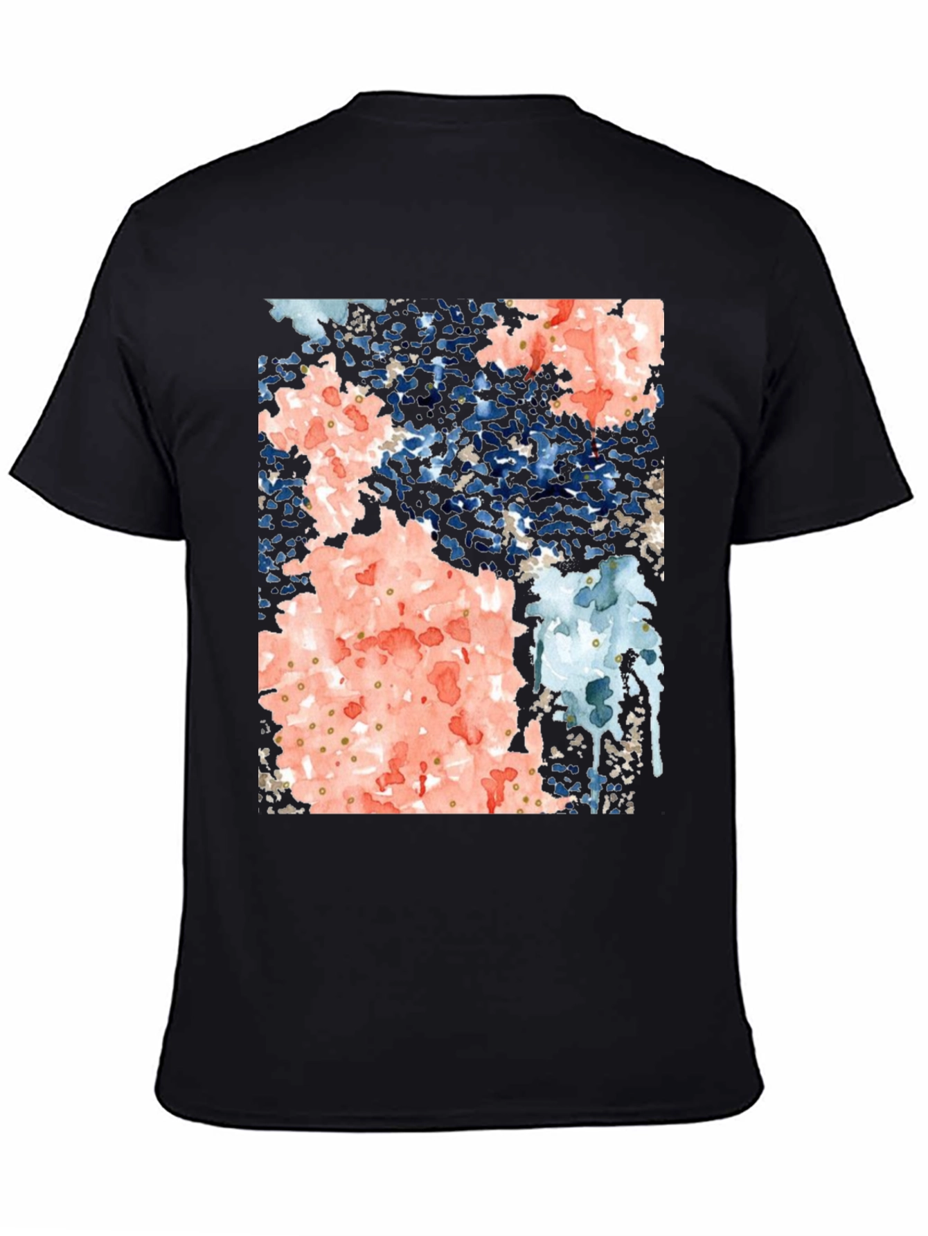 Abstract Art Black Tee Shirt