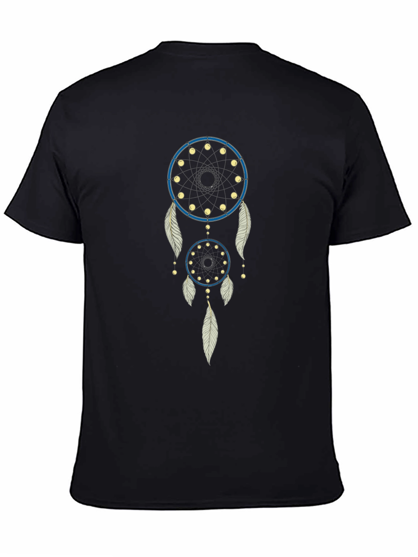 Dreamcatcher Graphic T-Shirt - Casual Black Tee