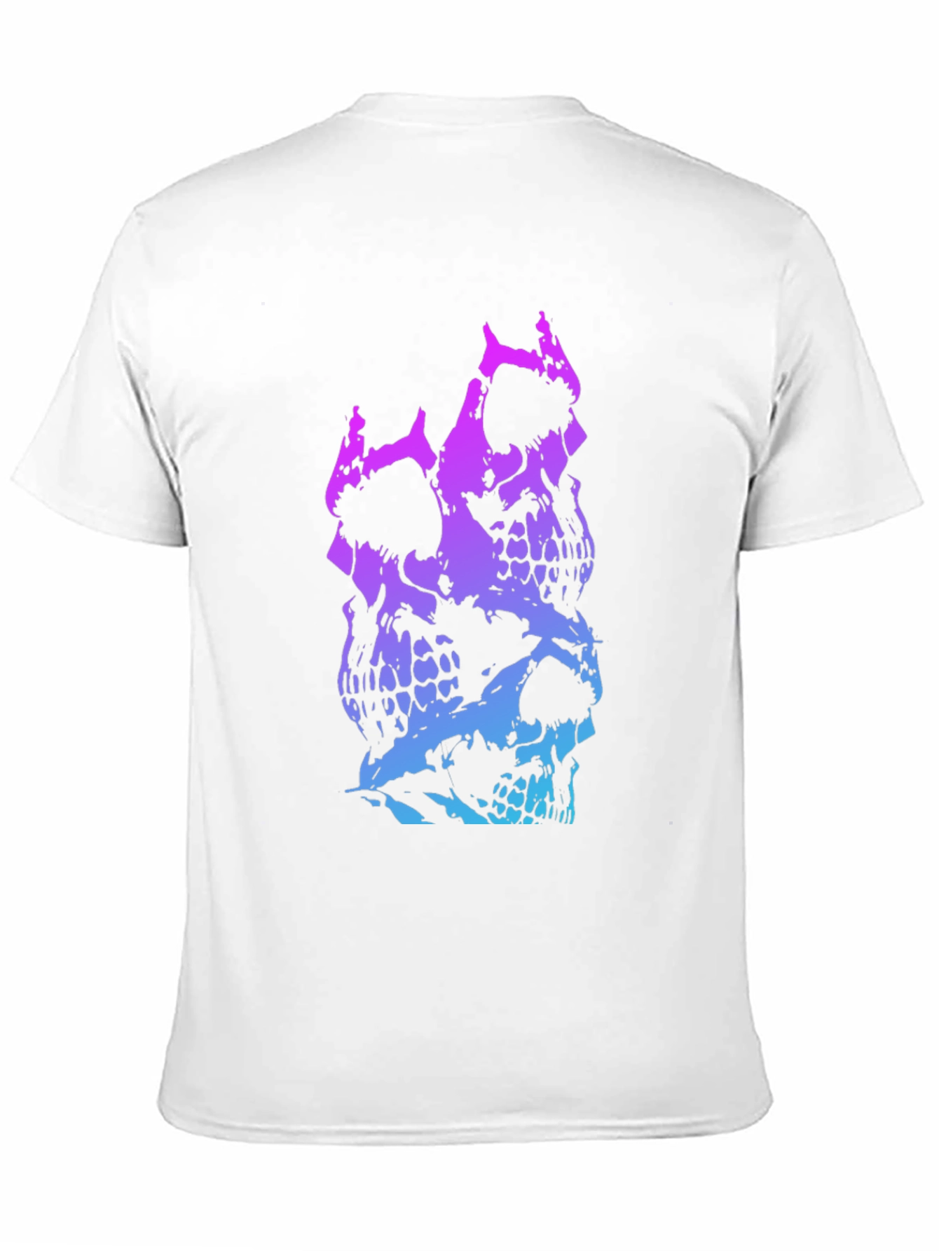 Skull Stack Graphic Tee - Black
