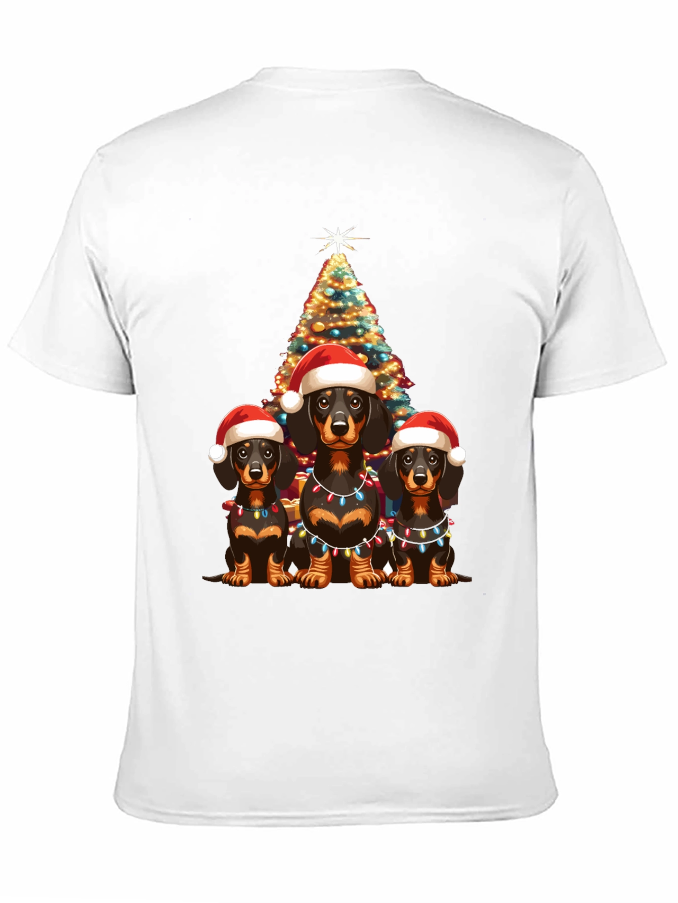 Festive Dachshund Christmas T-Shirt