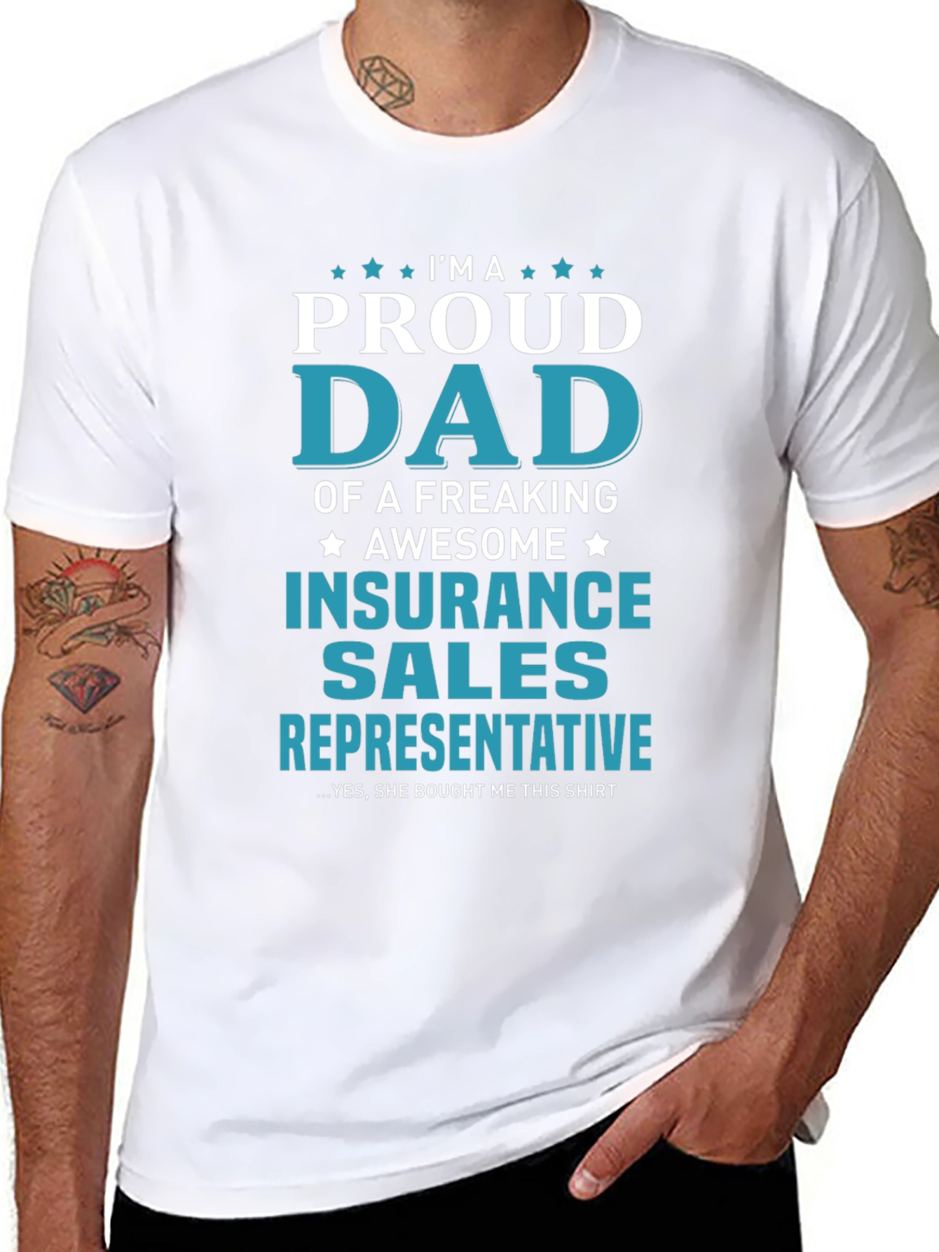 Proud Dad Insurance Sales Rep T-Shirt