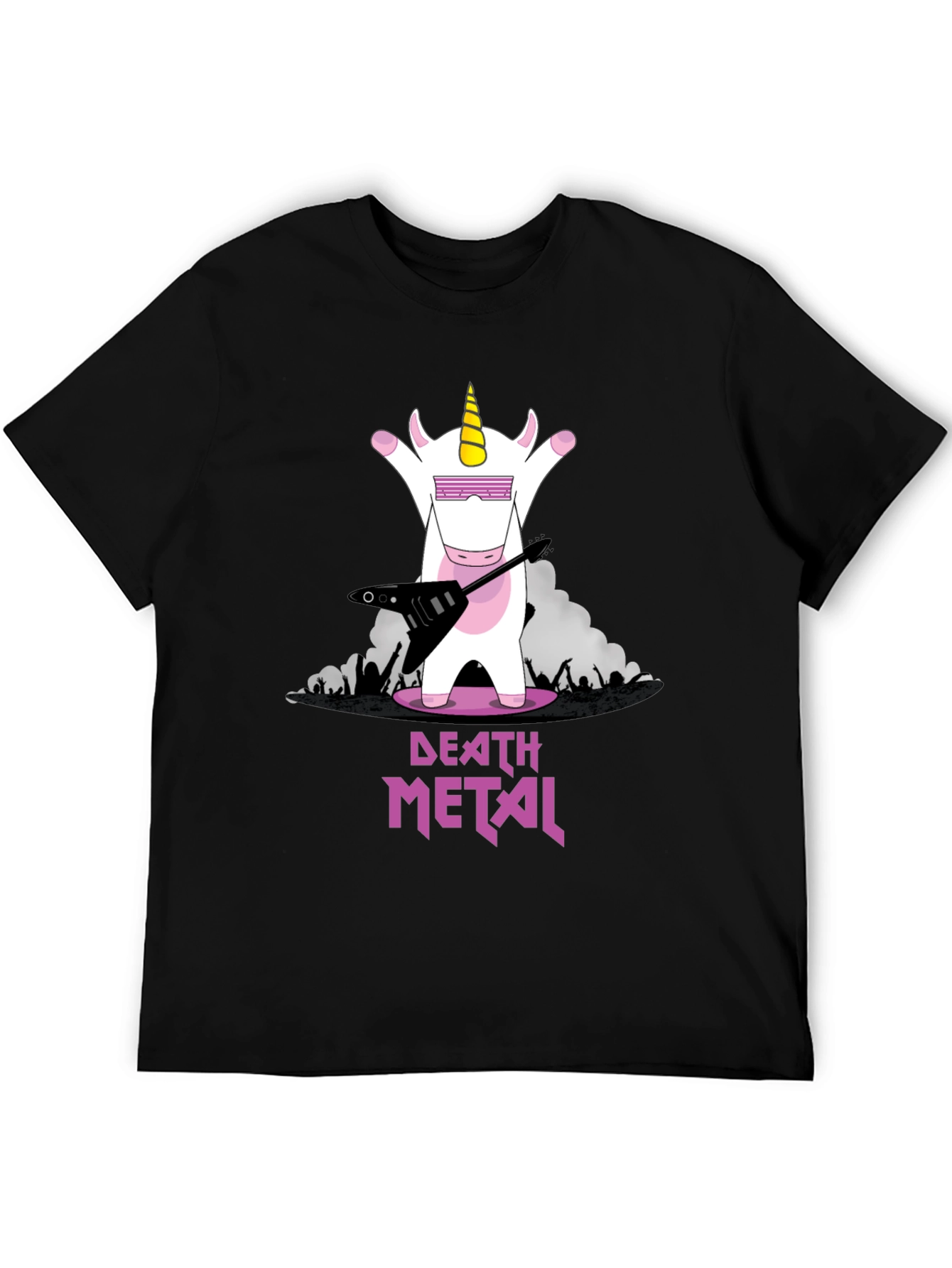 Death Metal Unicorn Graphic T-Shirt
