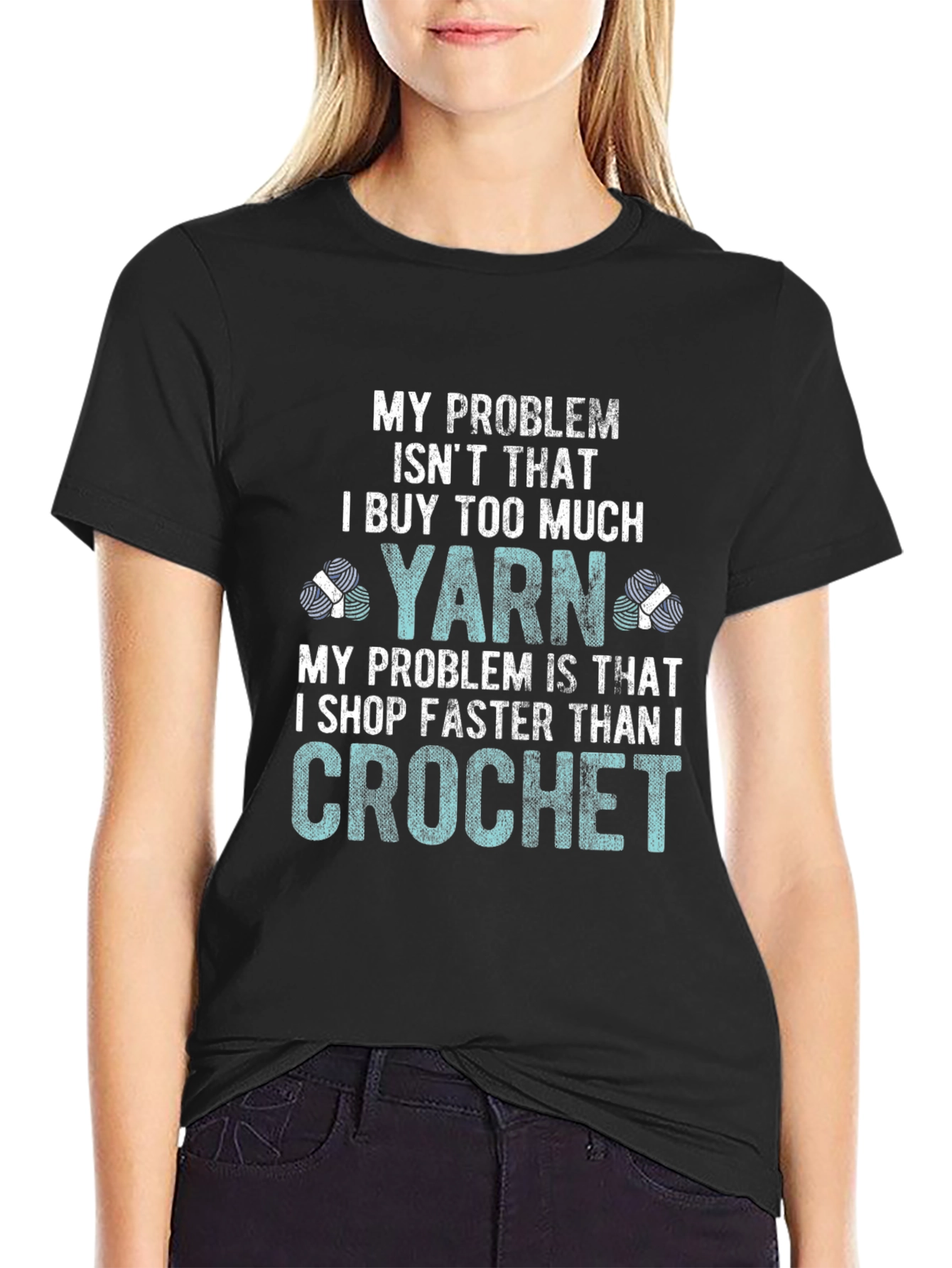 Funny Crochet T-Shirt - Yarn Lover Tee