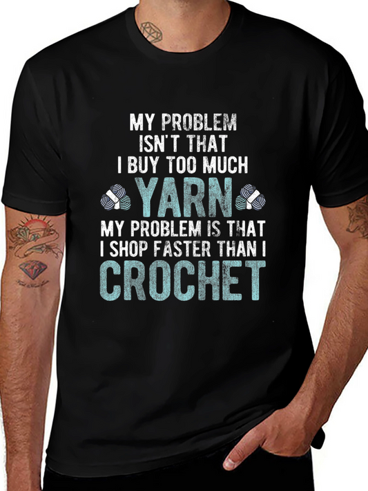 Funny Crochet T-Shirt - Yarn Lover Tee