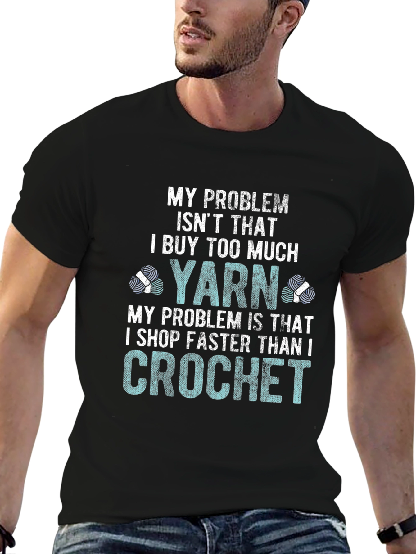 Funny Crochet T-Shirt - Yarn Lover Tee