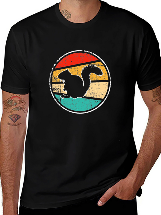 Retro Squirrel T-Shirt - Vintage Style Graphic Tee
