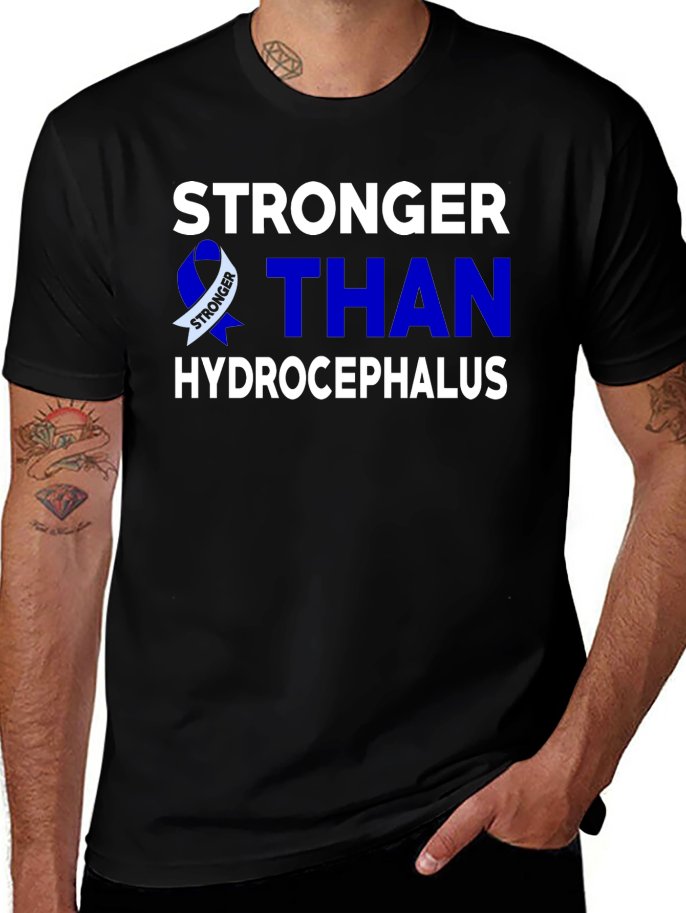 Stronger Than Hydrocephalus Awareness T-Shirt