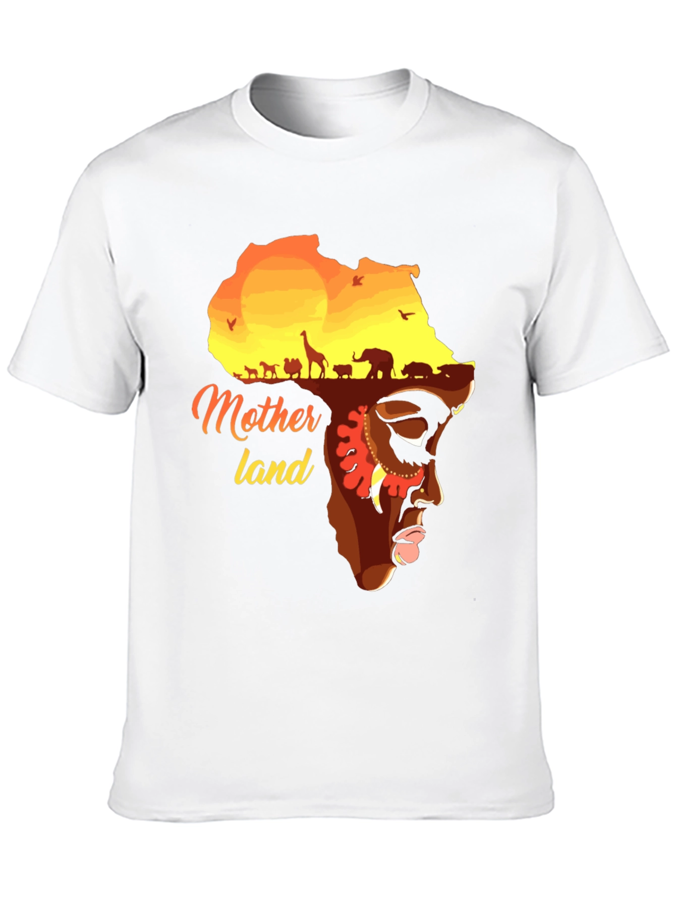 Motherland Africa Graphic T-Shirt - Unisex Black Tee