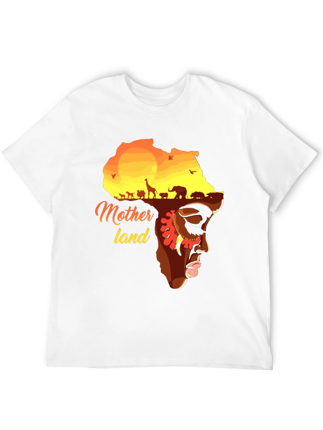 Motherland Africa Graphic T-Shirt - Unisex Black Tee