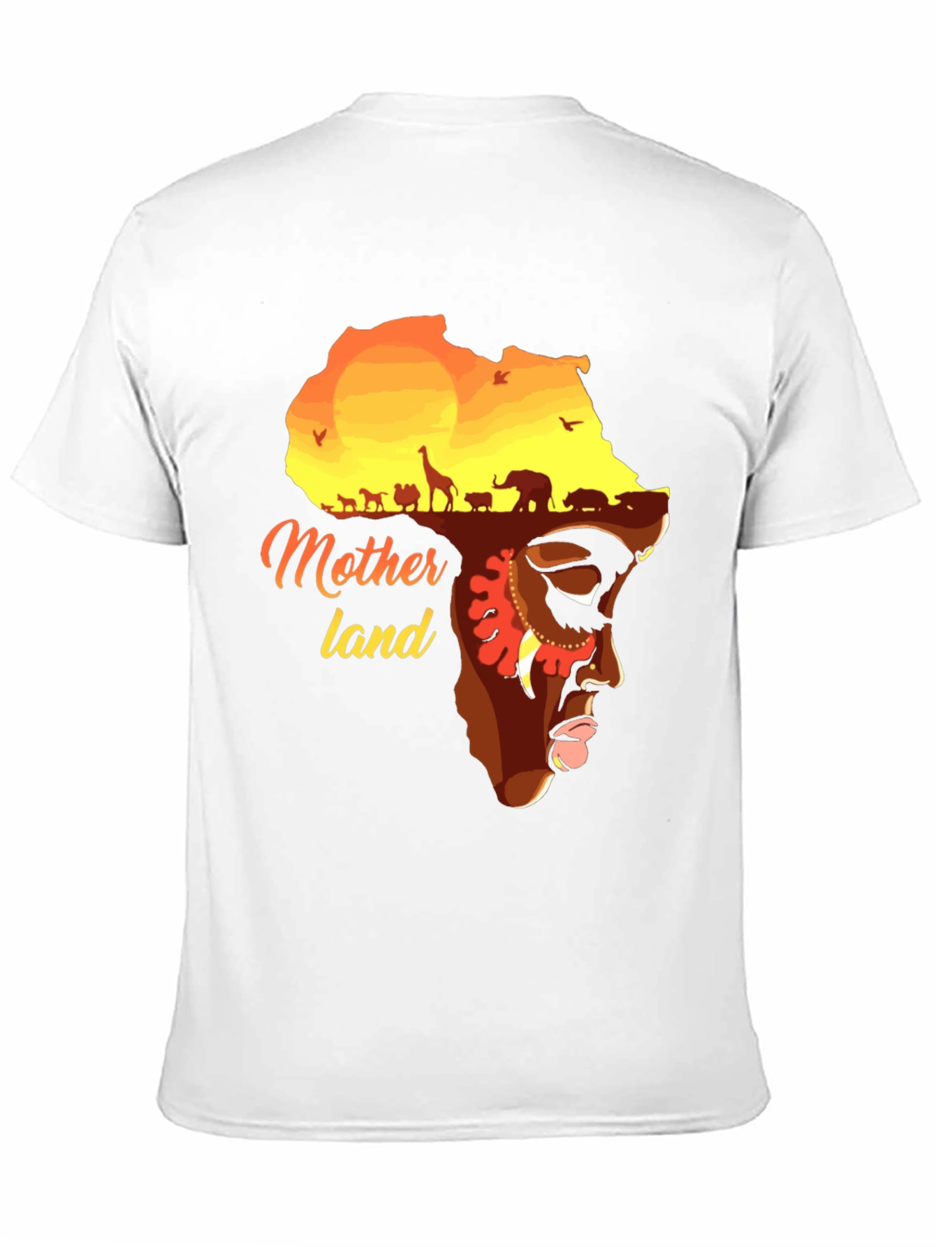 Motherland Africa Graphic T-Shirt - Unisex Black Tee