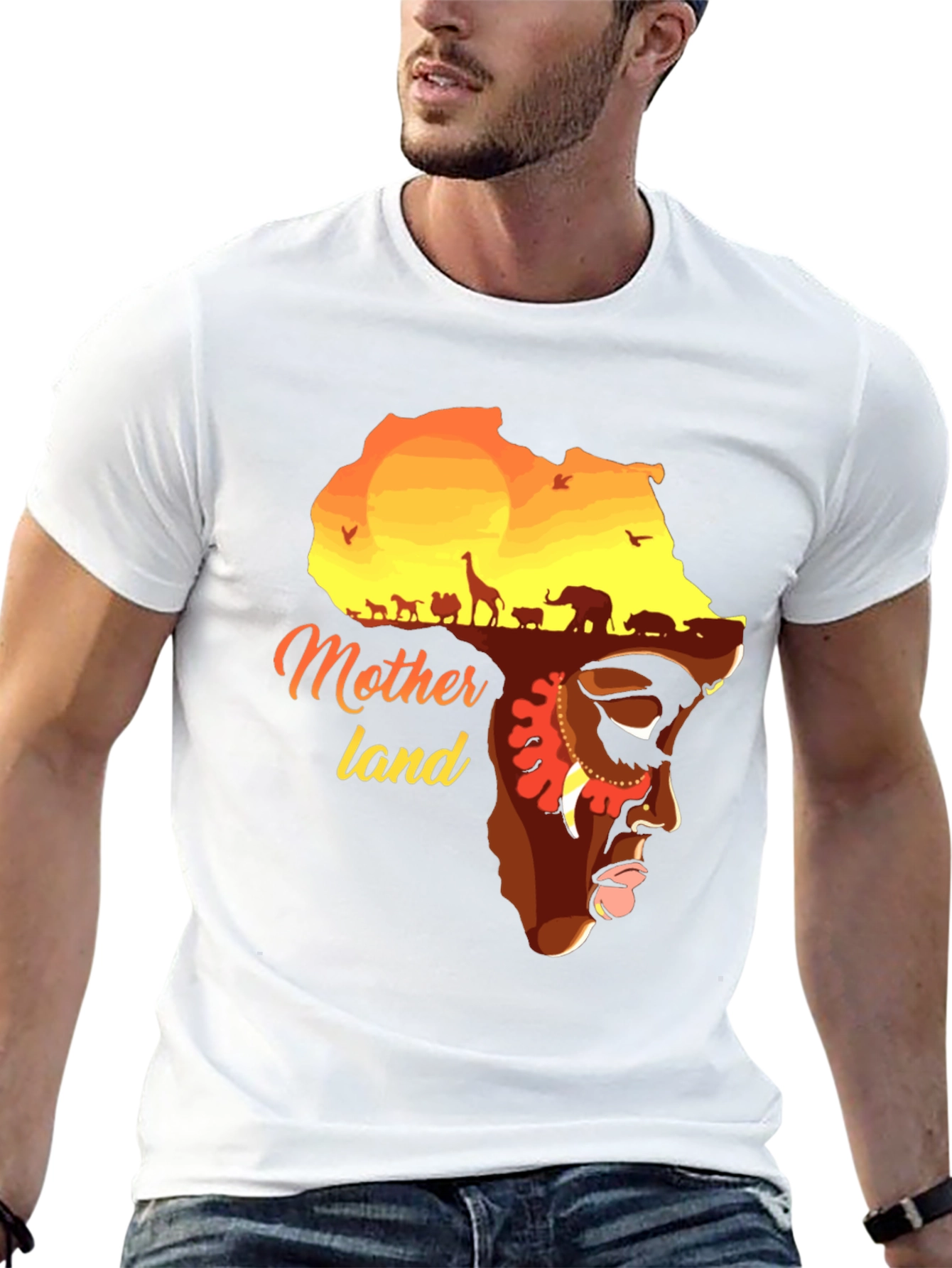 Motherland Africa Graphic T-Shirt - Unisex Black Tee