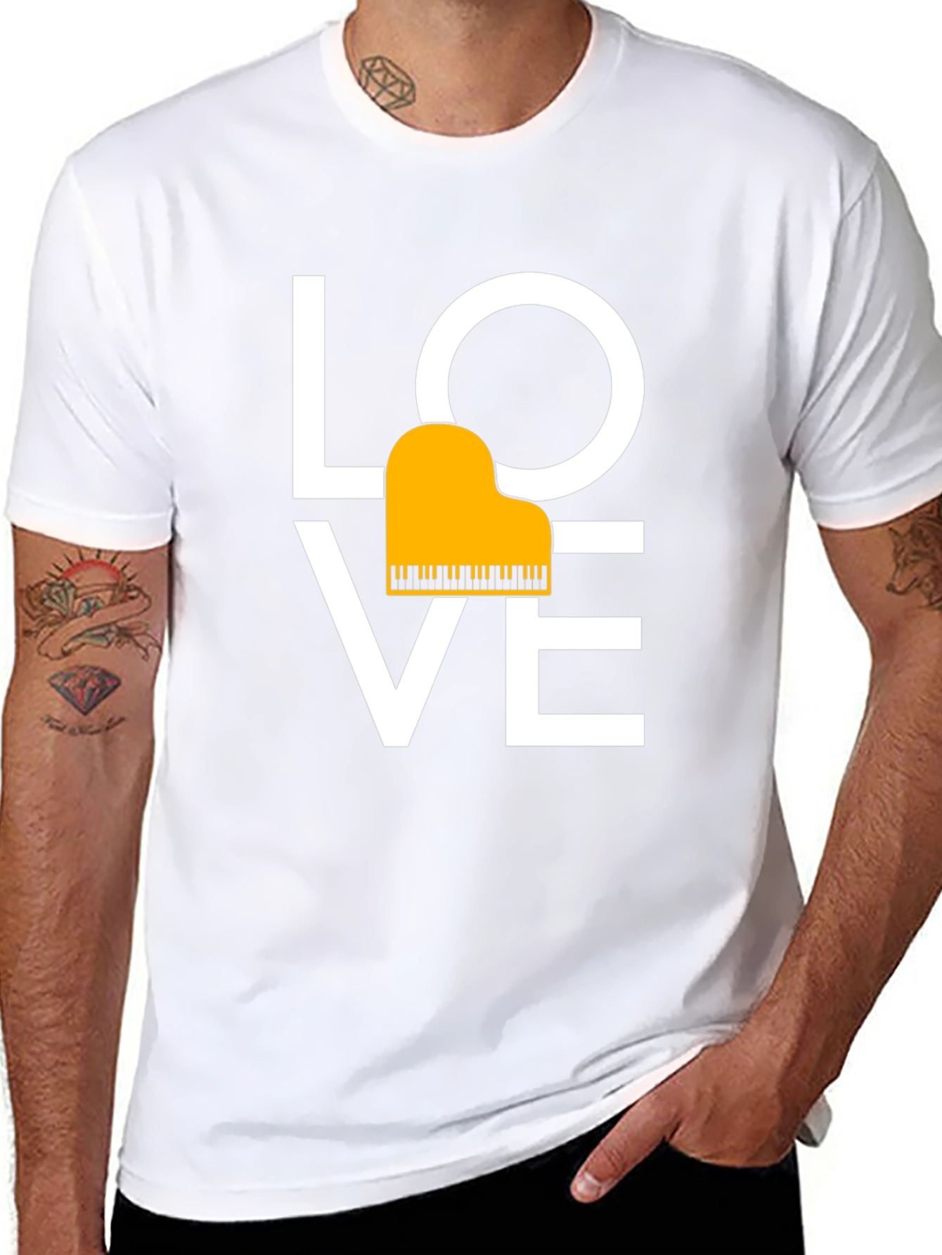 Love Piano T-Shirt - Musical Passion Tee